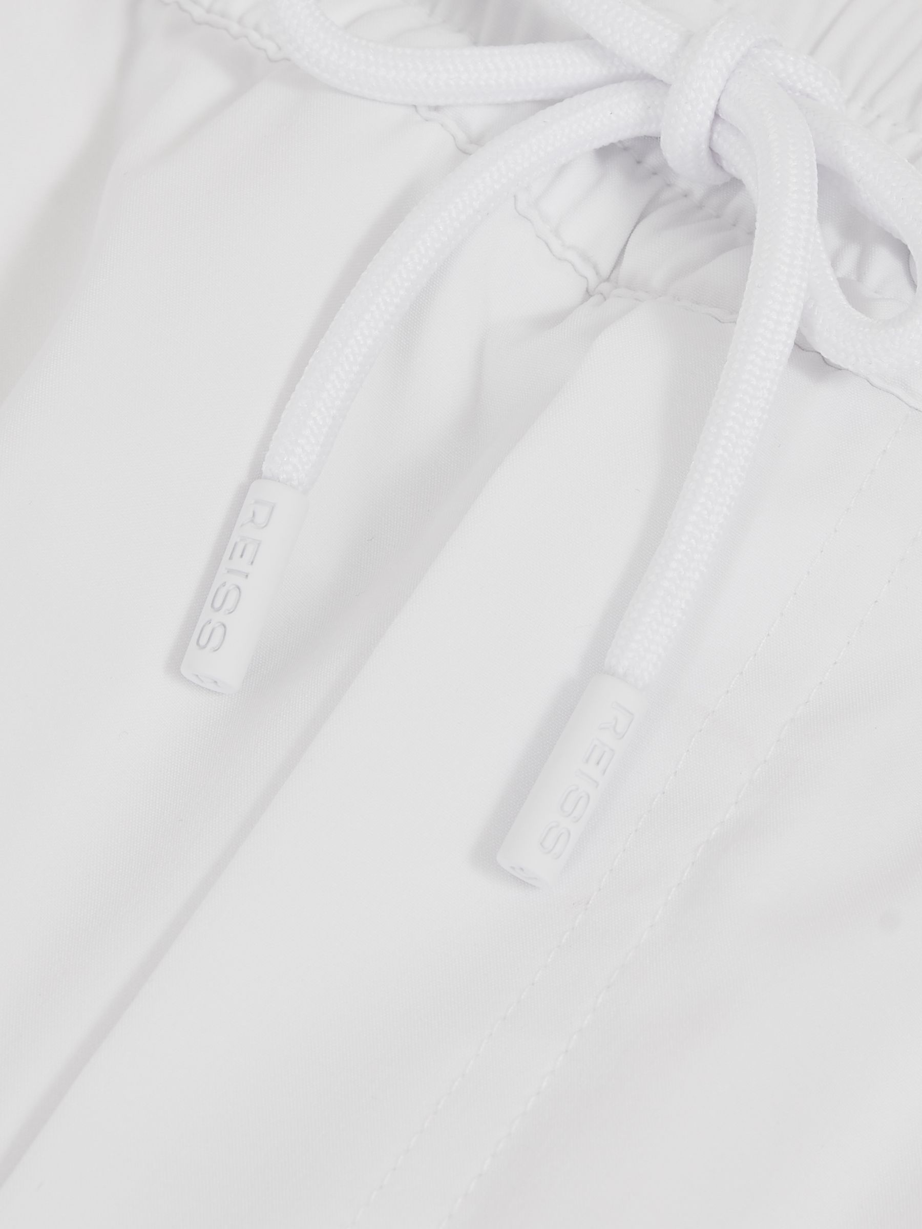 Drawstring Swim Shorts in White - Image 7 of 7