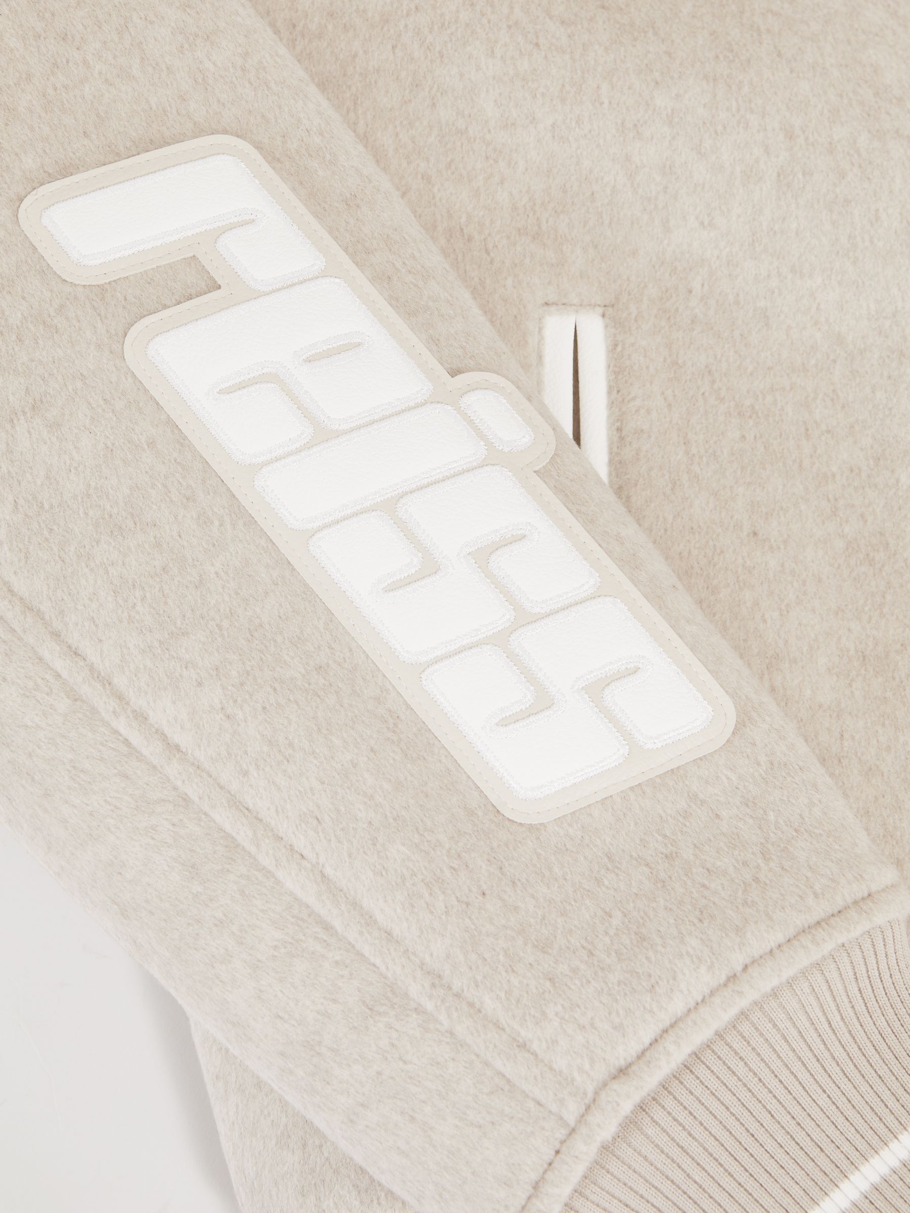 McLaren F1 Team Brushed Bomber Jacket in Oatmeal Melange - Image 7 of 9