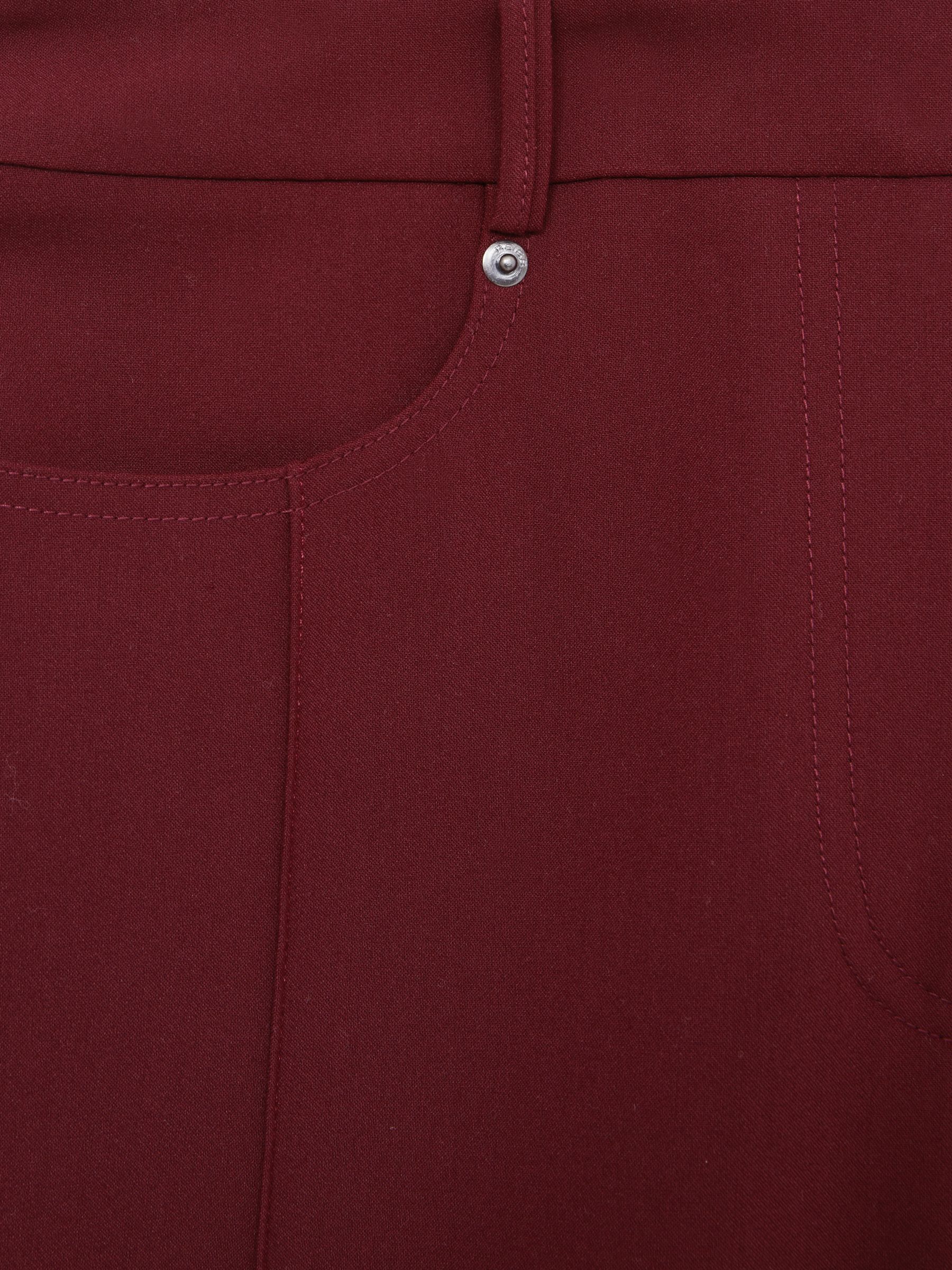 Palazzo Tailored Trousers in Dark Red - Image 5 of 5