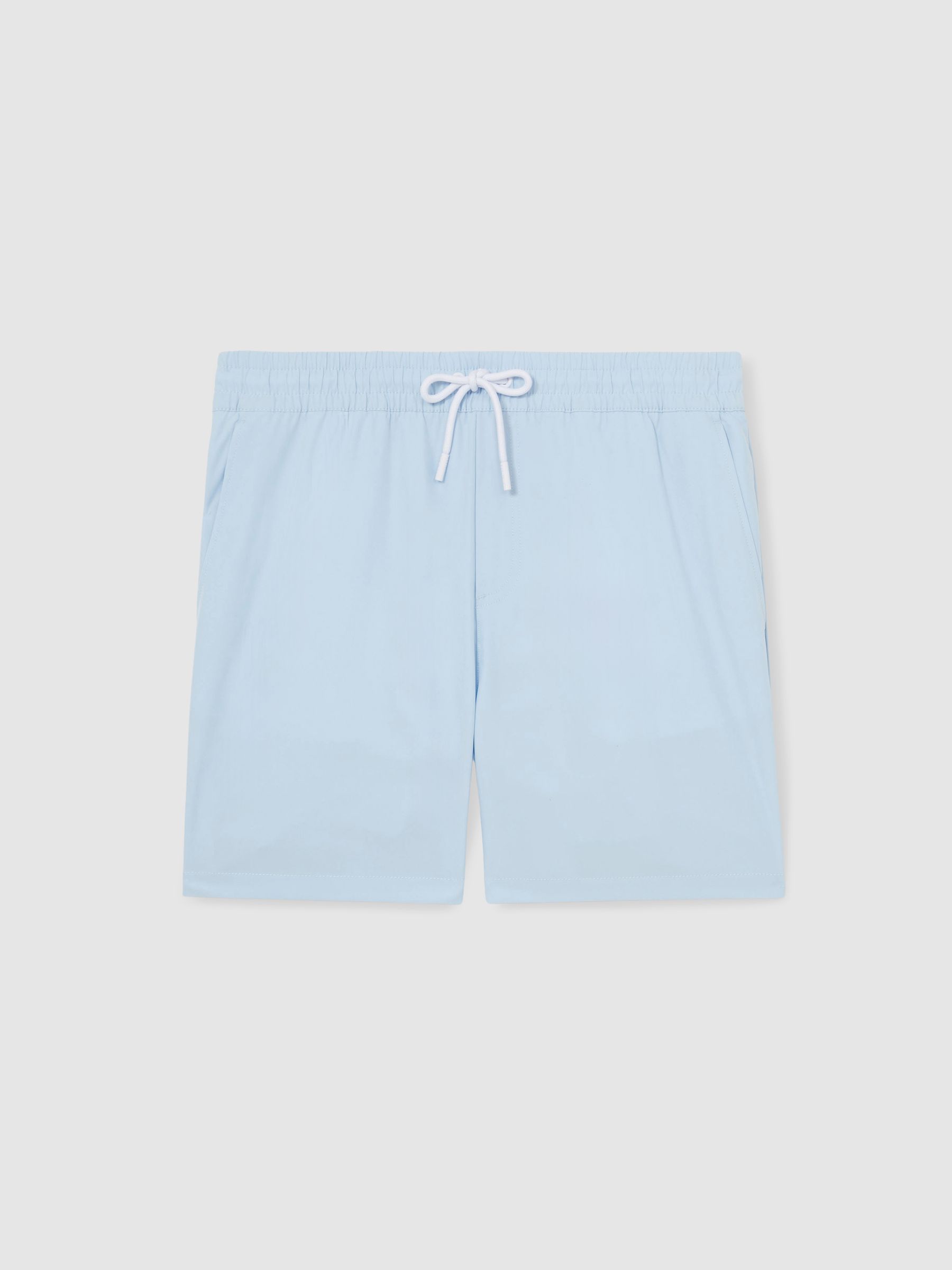 Drawstring Swim Shorts in Soft Blue - Image 2 of 8