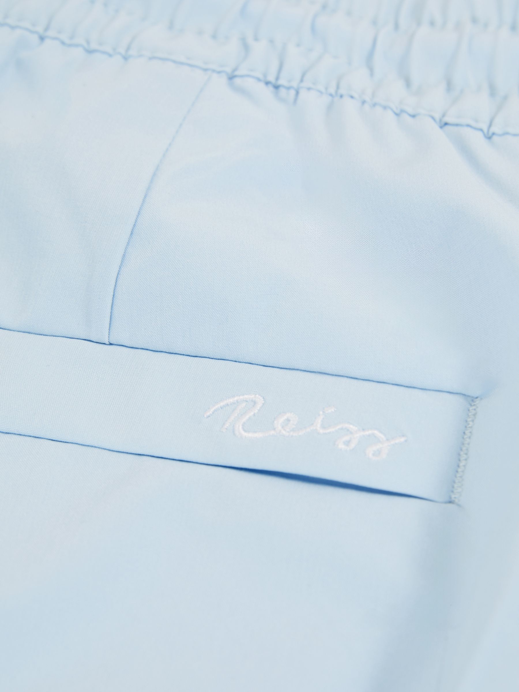 Drawstring Swim Shorts in Soft Blue - Image 7 of 8