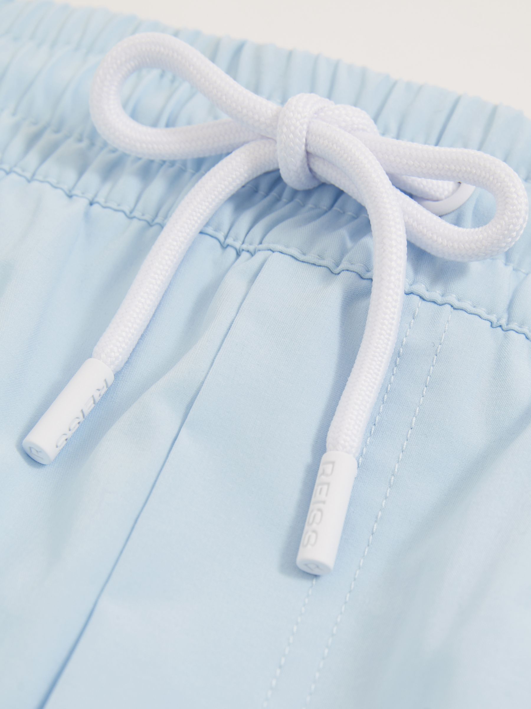 Drawstring Swim Shorts in Soft Blue - Image 8 of 8
