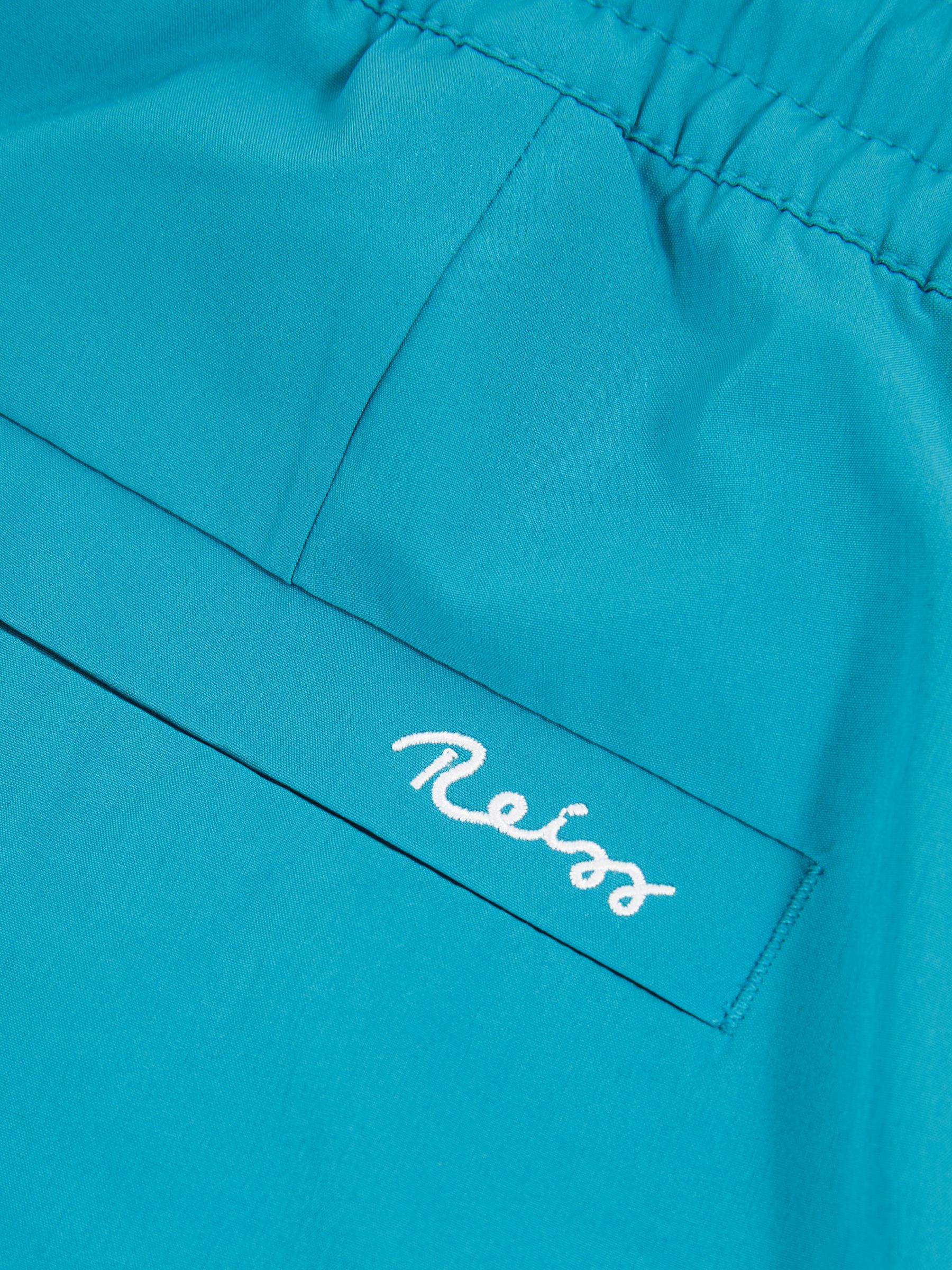 Drawstring Swim Shorts in Tropical Blue - Image 5 of 5