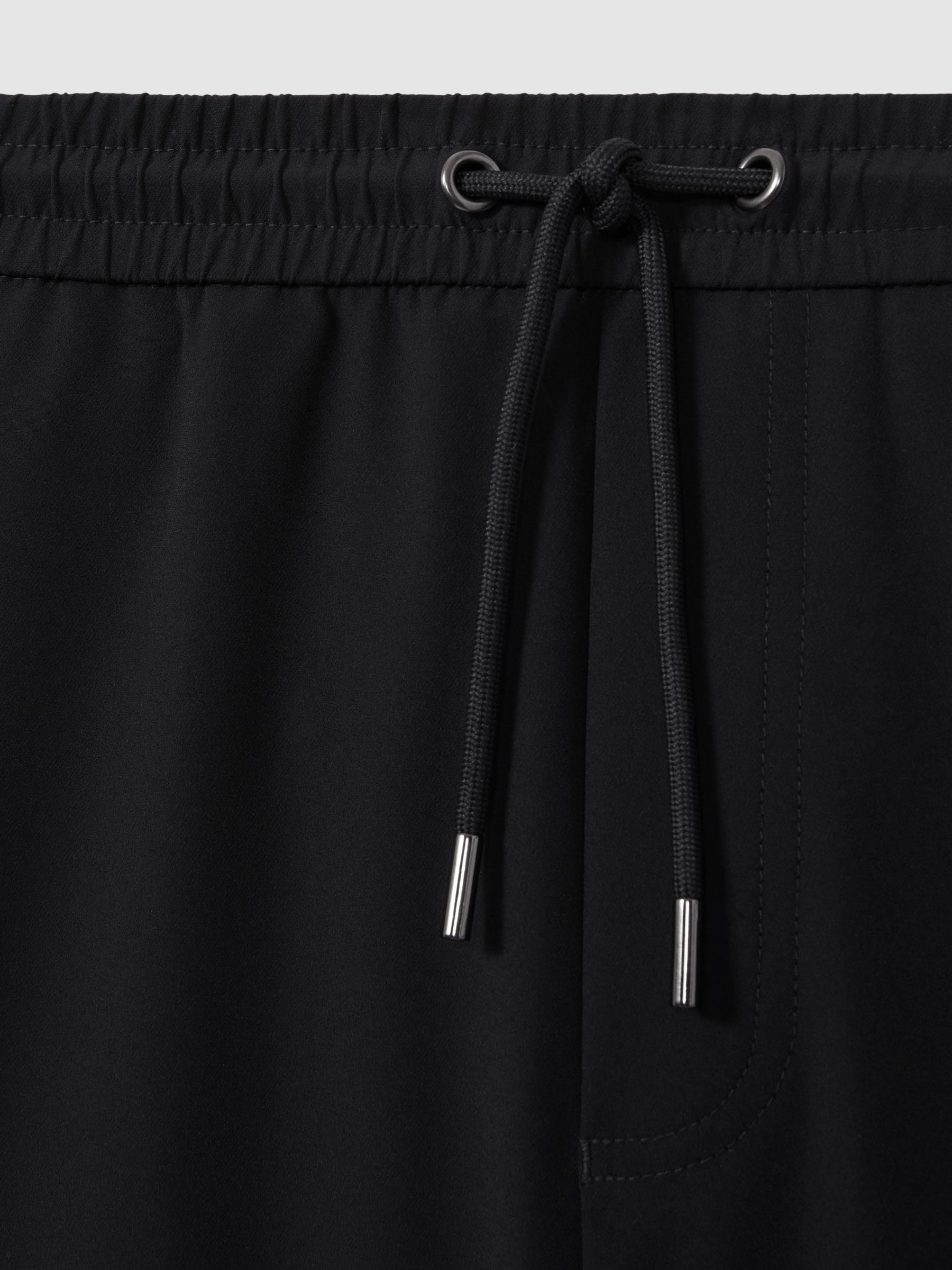 Drawstring Technical Cargo Shorts in Navy - Image 7 of 7