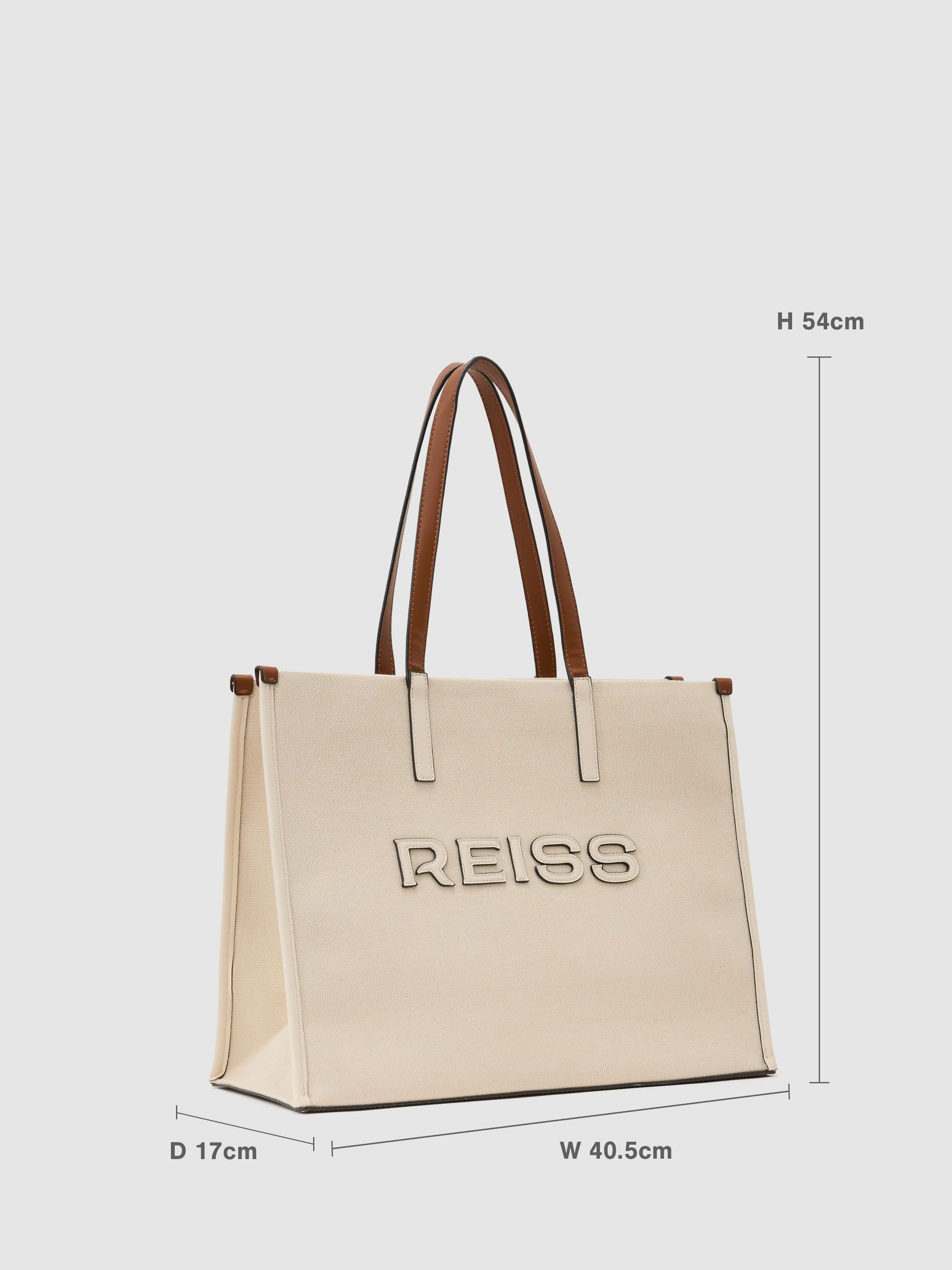 Canvas Logo Tote Bag in Natural - image 2