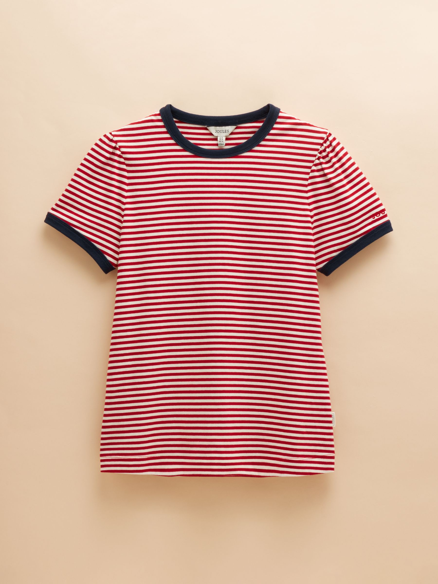 Erin 2 Pack Navy Stripe/Red Stripe Short Sleeve T-Shirts - Image 12 of 13
