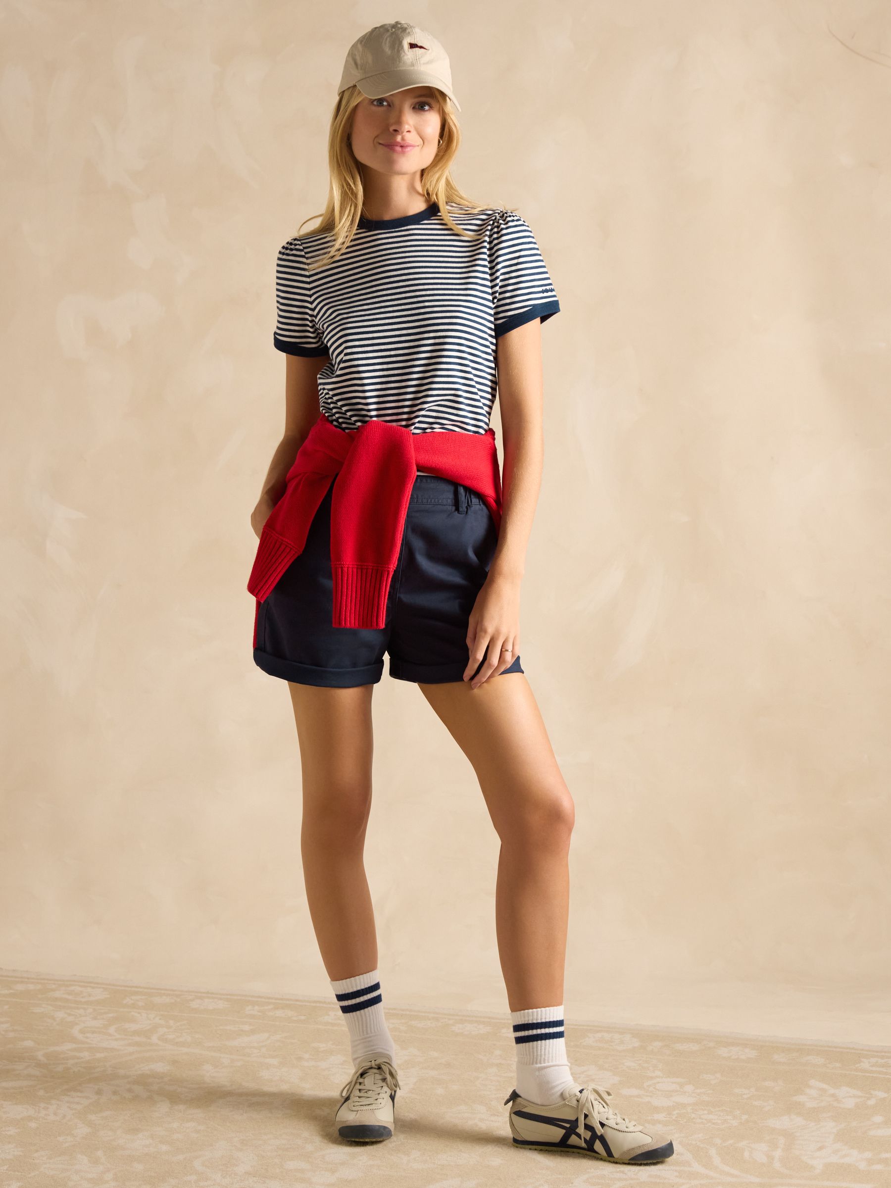 Erin 2 Pack Navy Stripe/Red Stripe Short Sleeve T-Shirts - Image 9 of 13