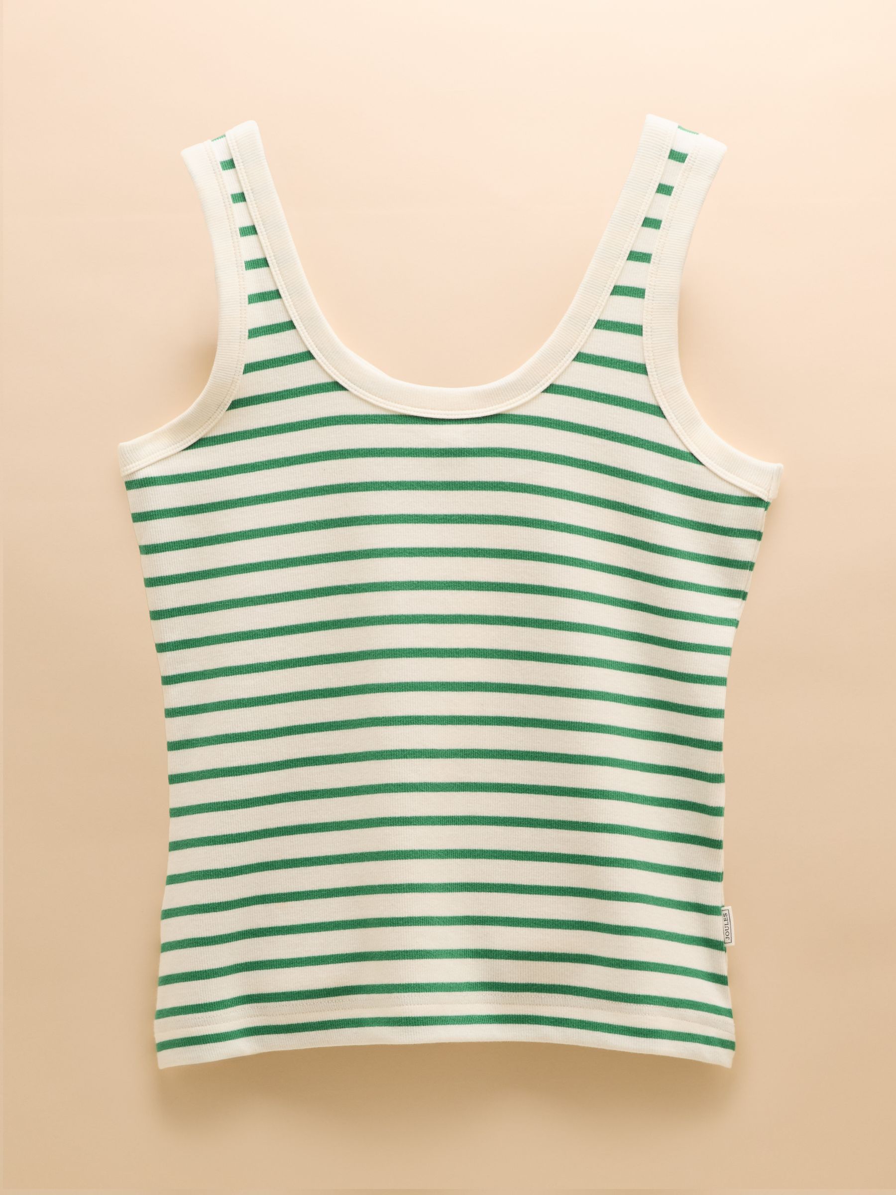 Sofia Green Stripe Ribbed Vest - Image 7 of 7