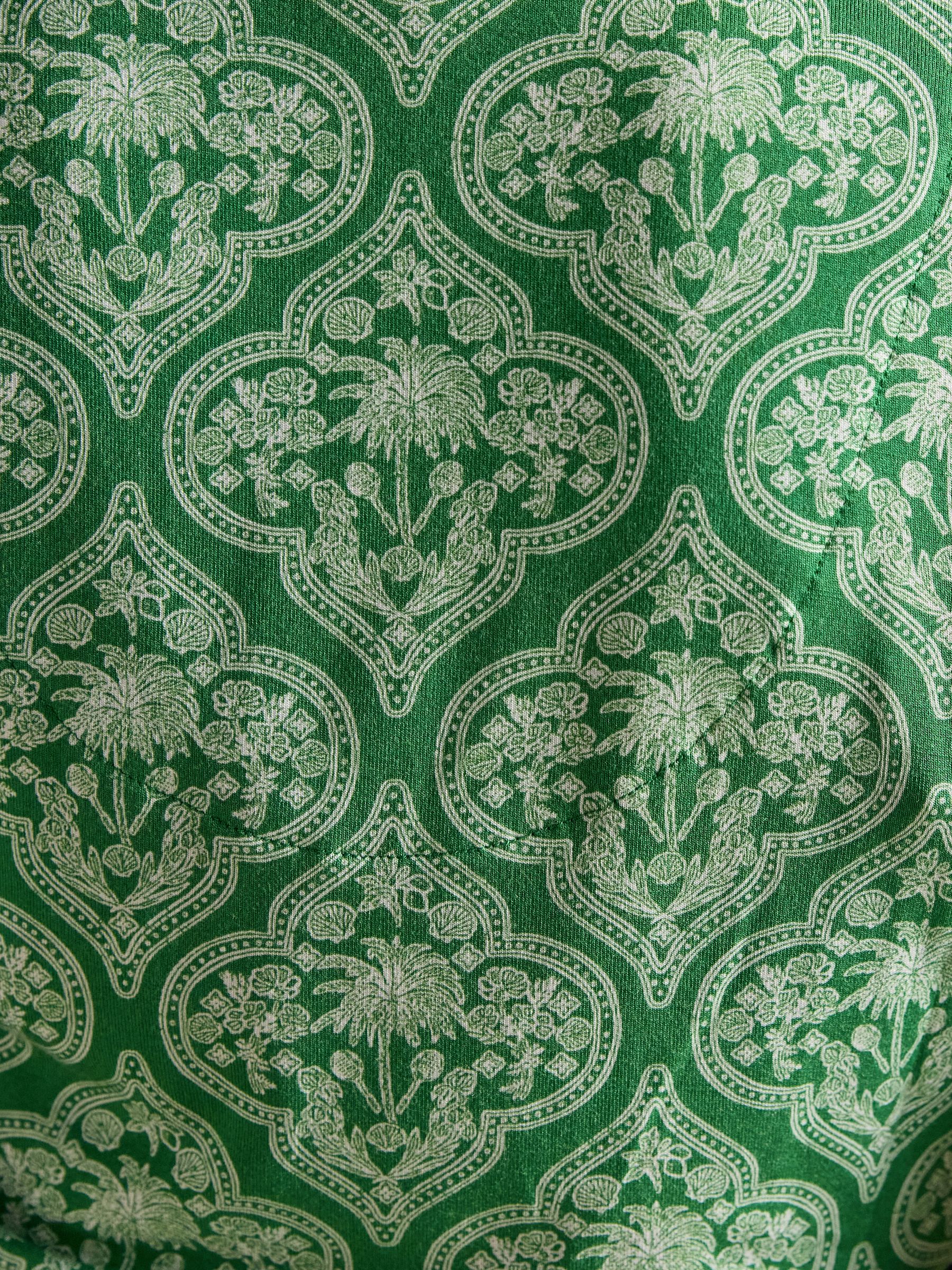 Nia Green Wrap Front Jersey Top - Image 7 of 8