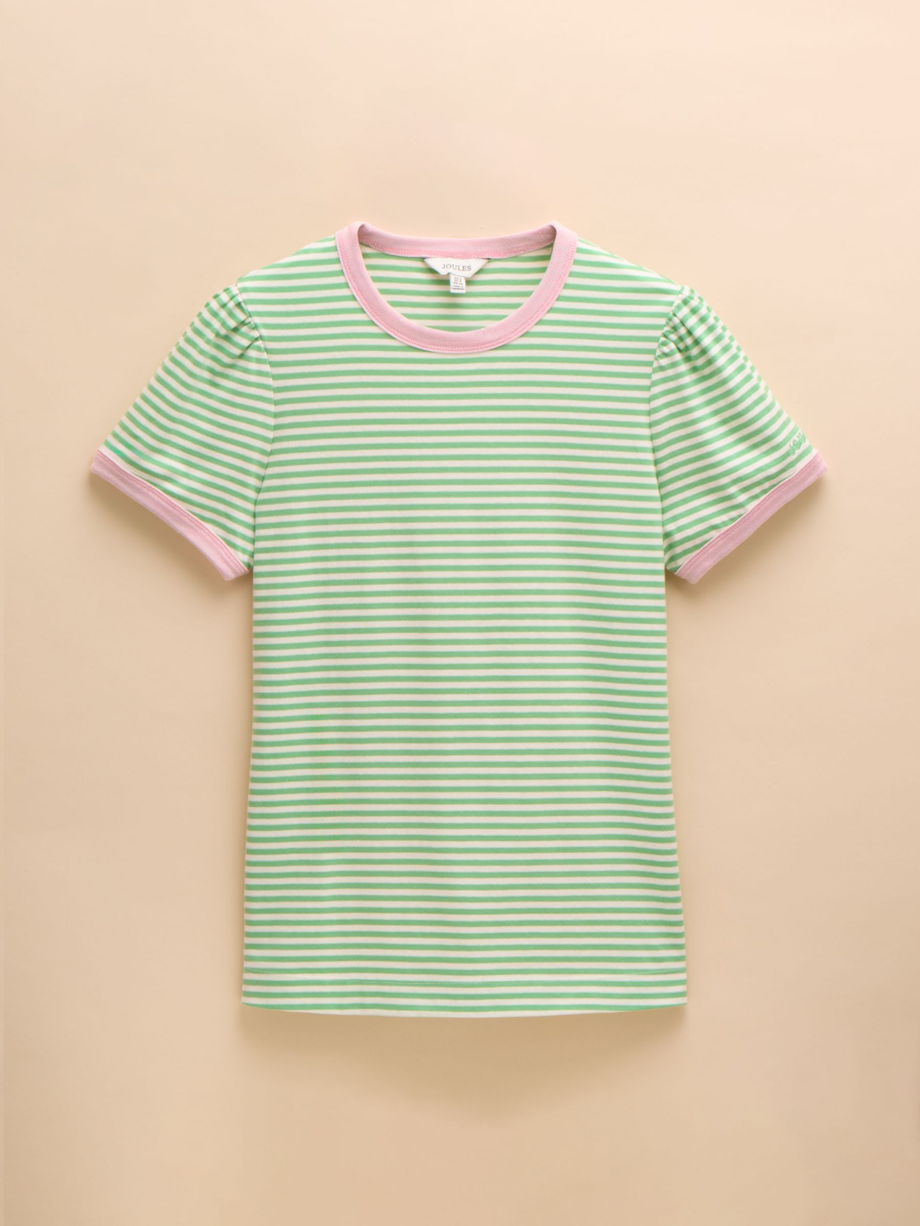 3 Pack Erin Pink/Green/Navy Multi Short Sleeve Tops - Image 14 of 16