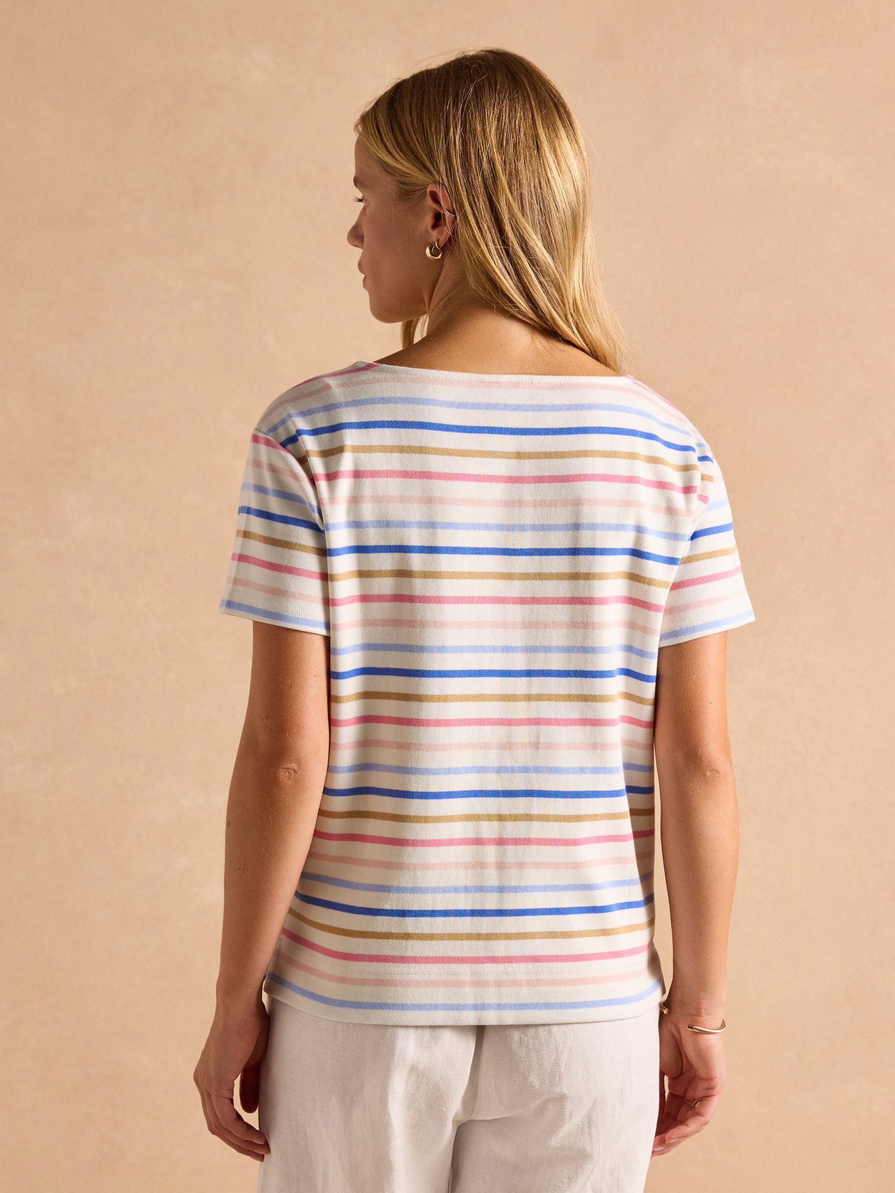 Harbour Multi Short Sleeve Boat Neck Breton Top - Image 2 of 9