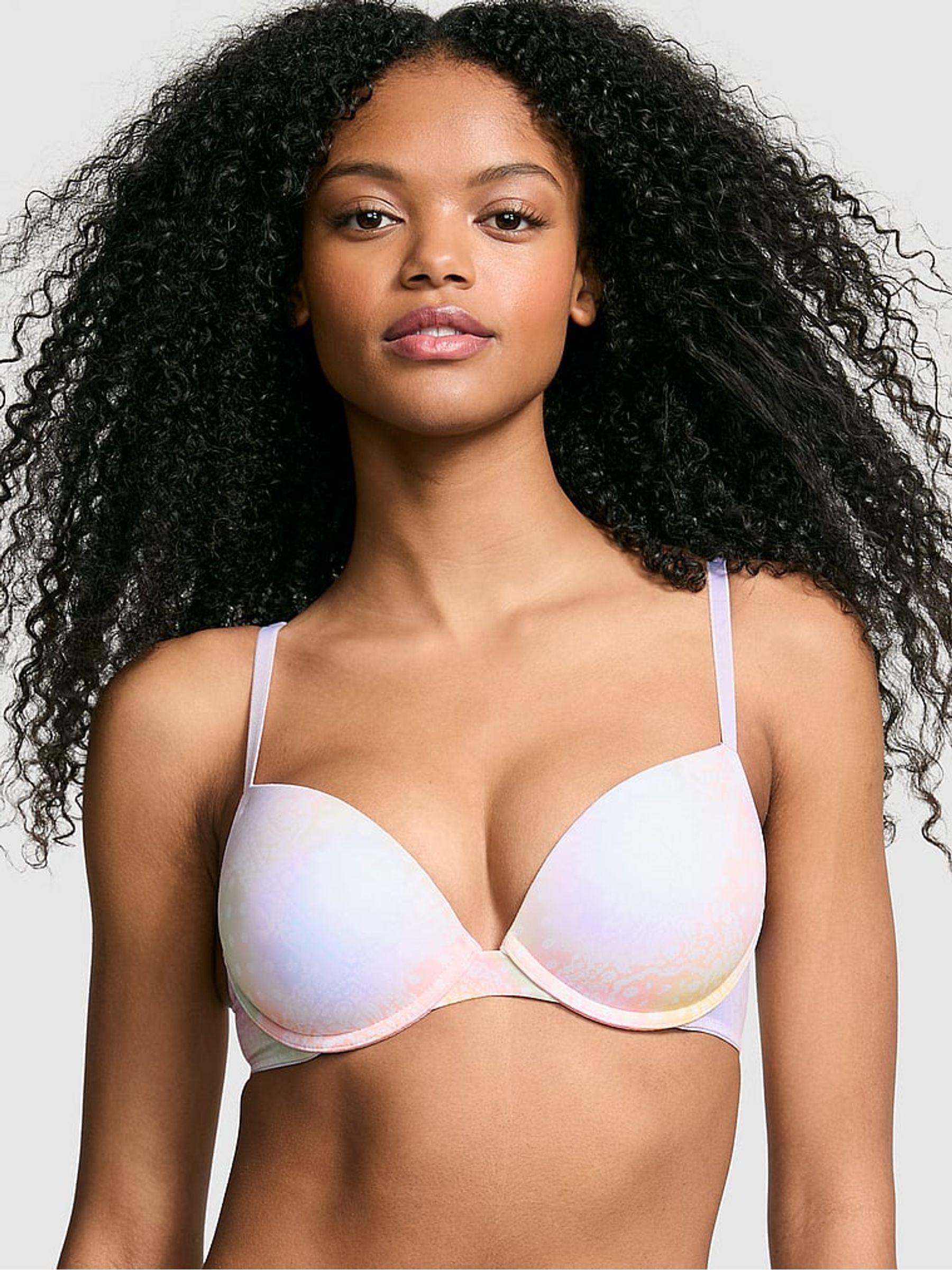 Pink Multi Bandana Super Push Up Super Push Up Bra - Image 1 of 4