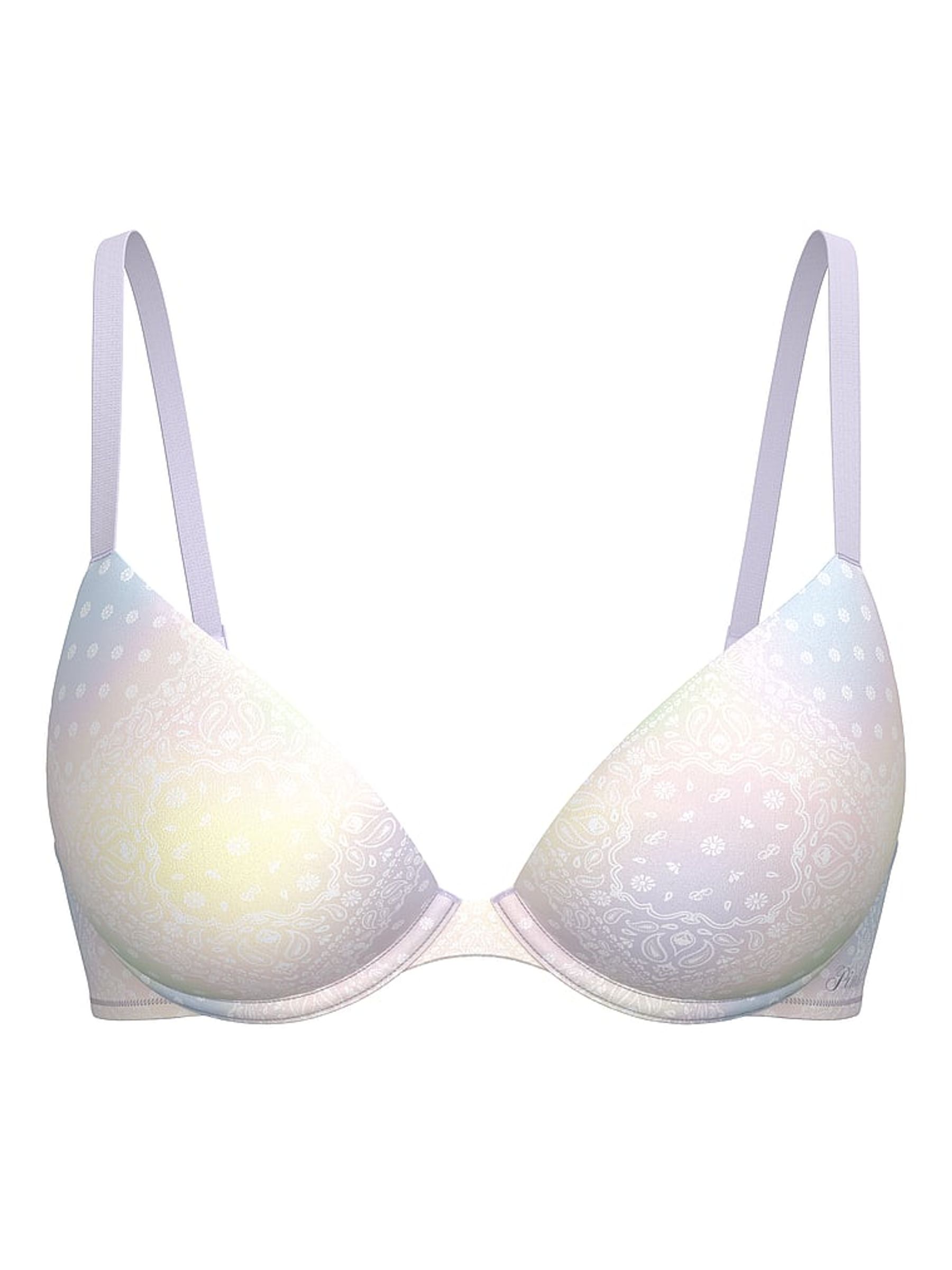 Pink Multi Bandana Super Push Up Super Push Up Bra - Image 3 of 4