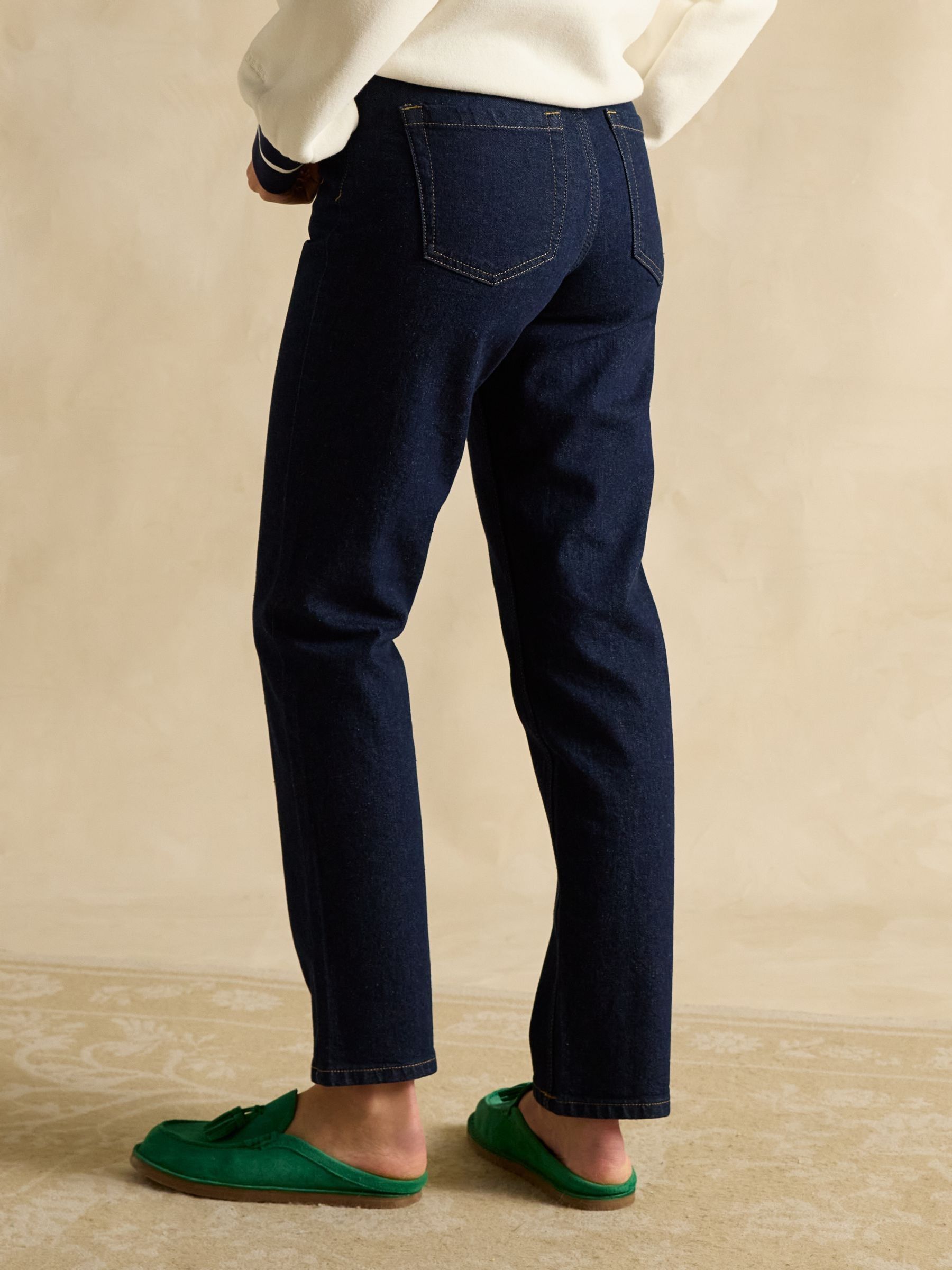 Denim Straight Fit Mid Rise Jeans - Image 2 of 7
