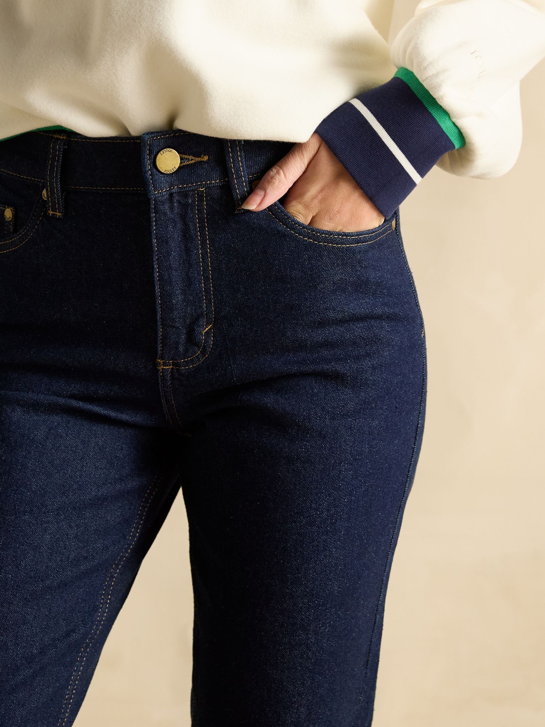 Denim Straight Fit Mid Rise Jeans - Image 4 of 7