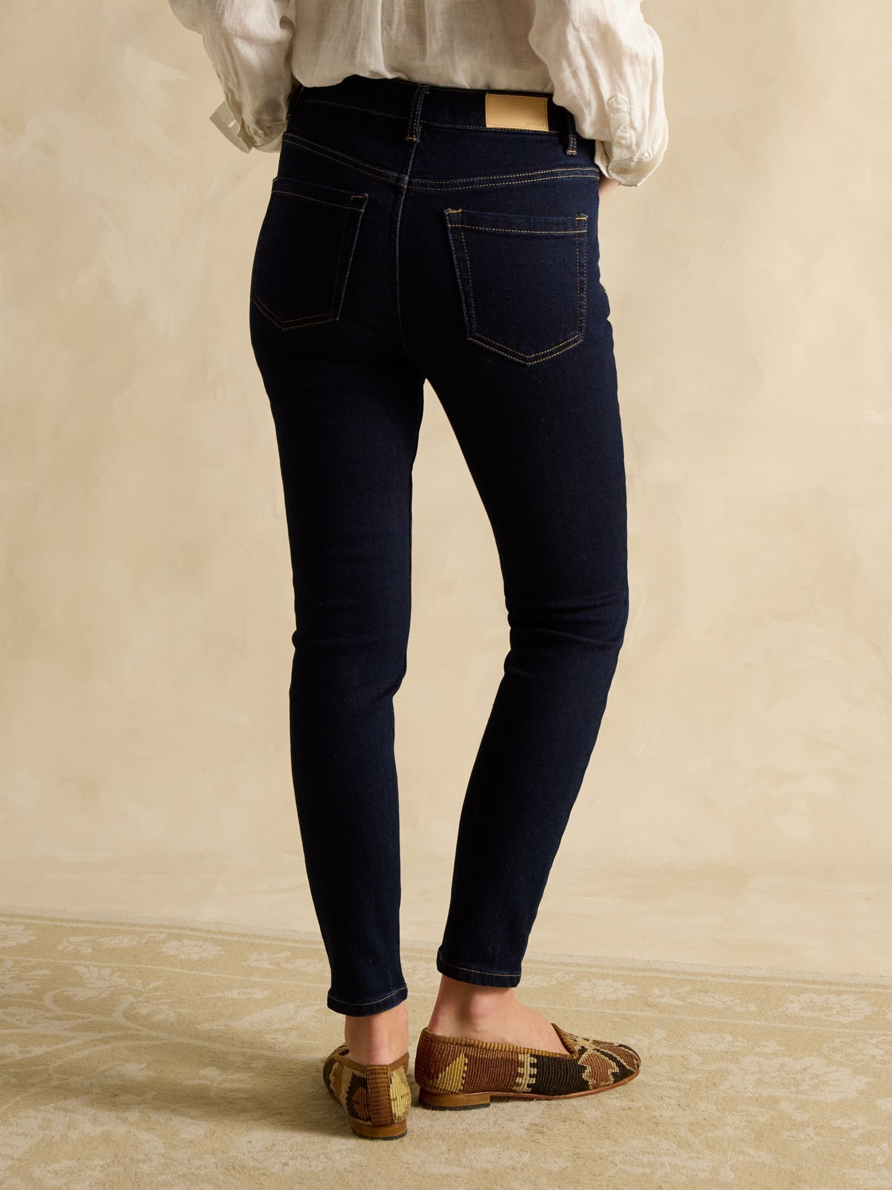 Denim Dark Wash Skinny Fit Mid Rise Jeans - Image 2 of 7