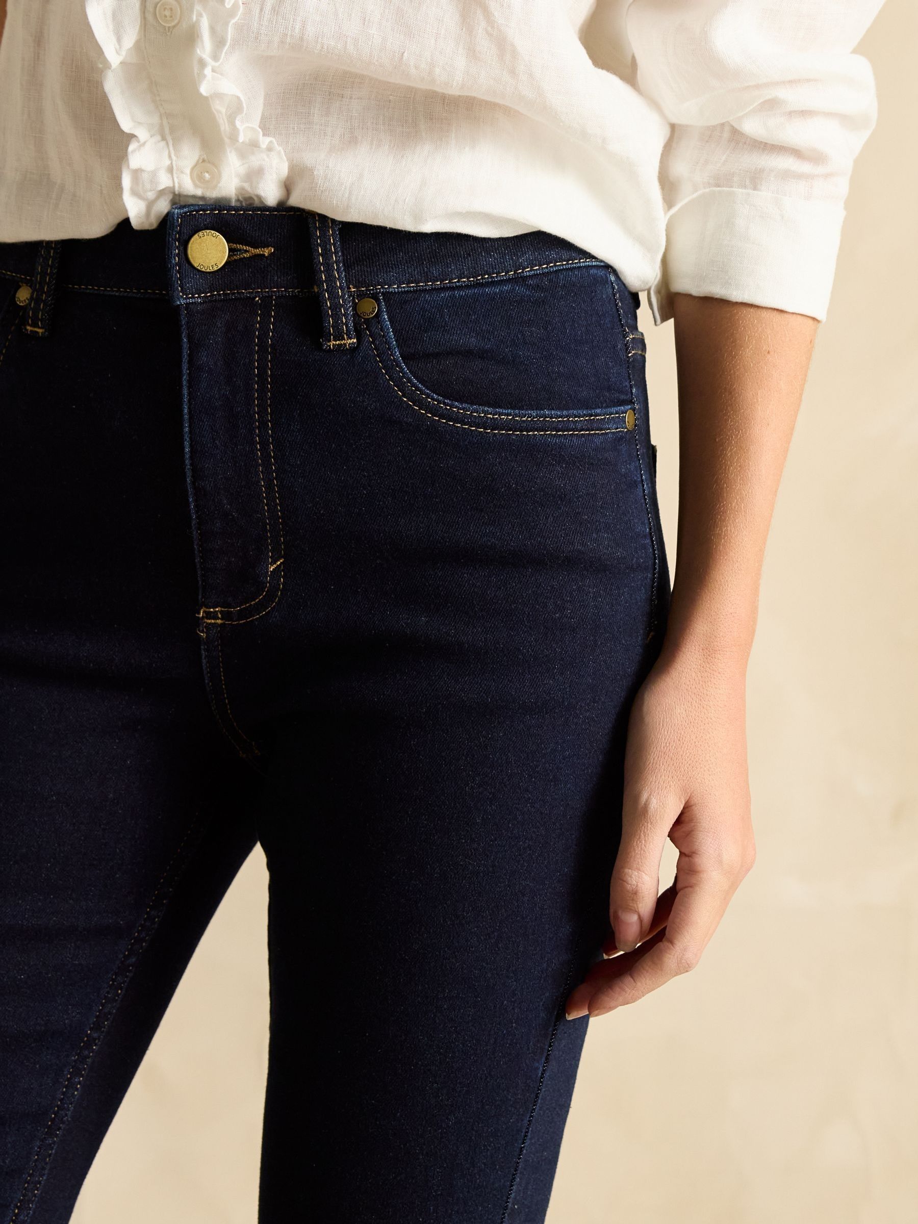 Denim Dark Wash Skinny Fit Mid Rise Jeans - Image 4 of 7