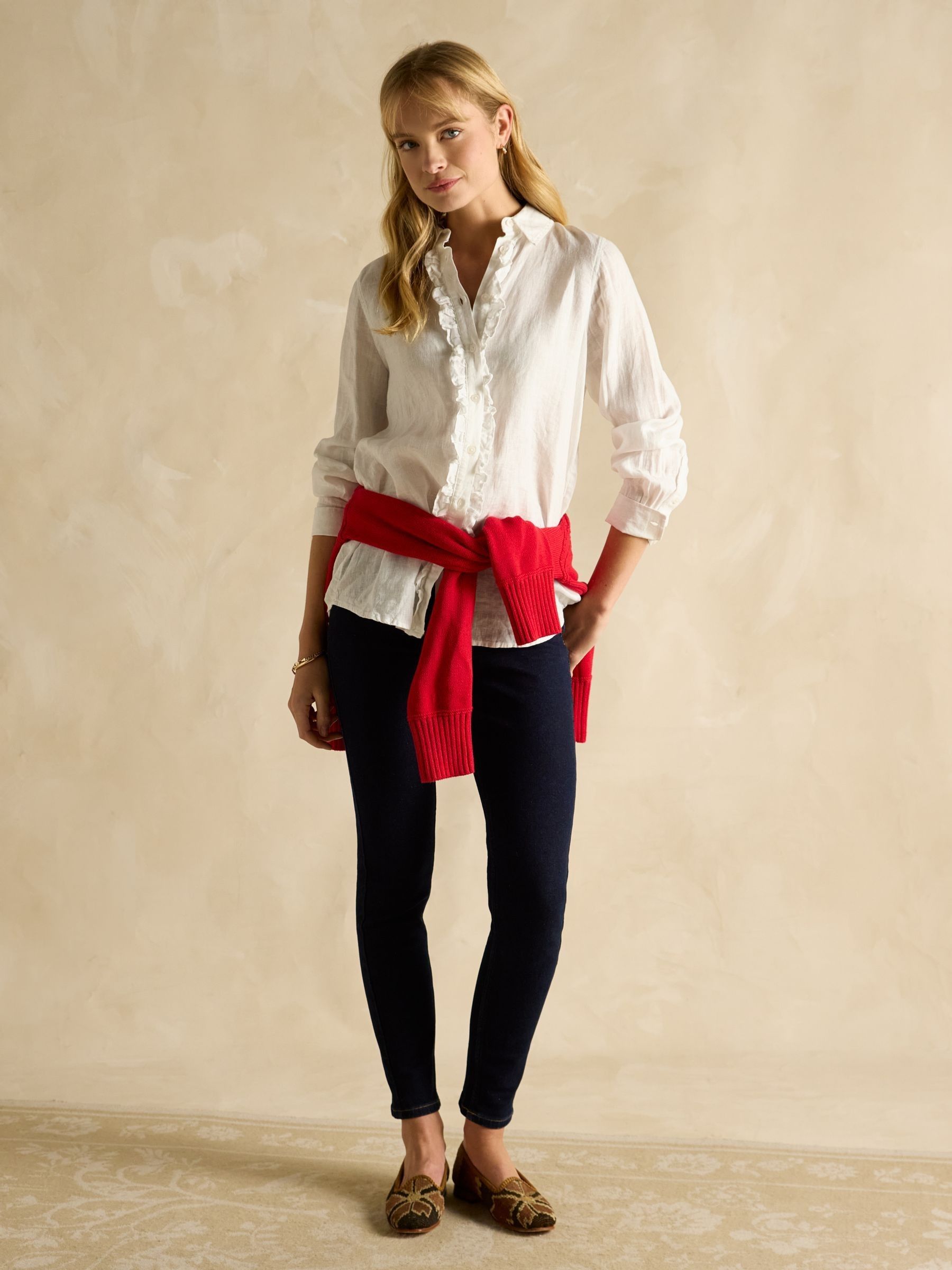 Denim Dark Wash Skinny Fit Mid Rise Jeans - Image 6 of 7