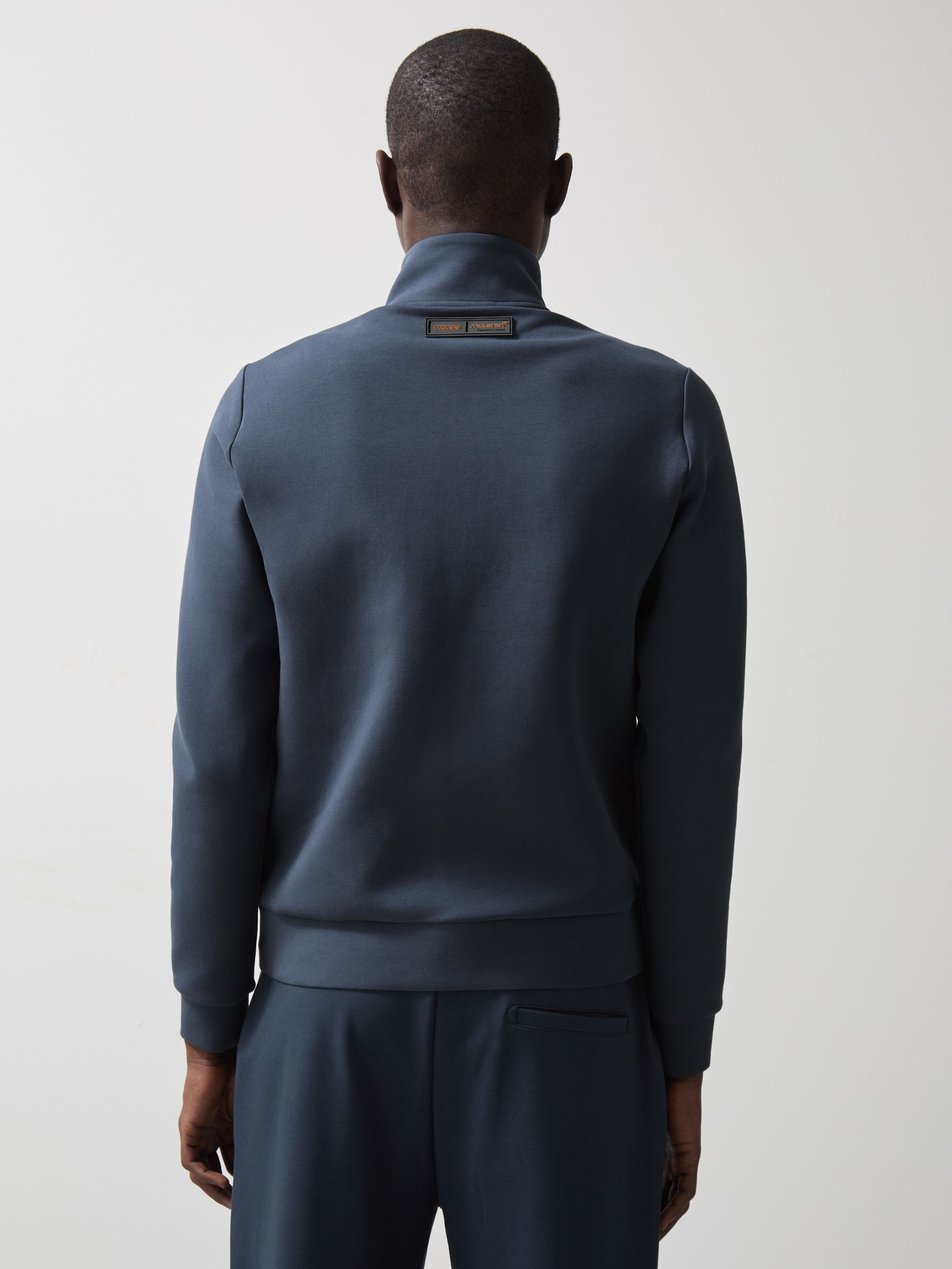McLaren F1 Team Quilted Hybrid Jacket in Airforce Blue - Image 5 of 8