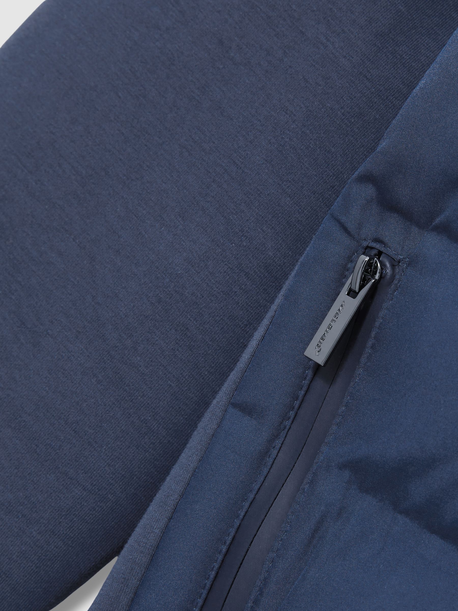 McLaren F1 Team Quilted Hybrid Jacket in Airforce Blue - Image 6 of 8