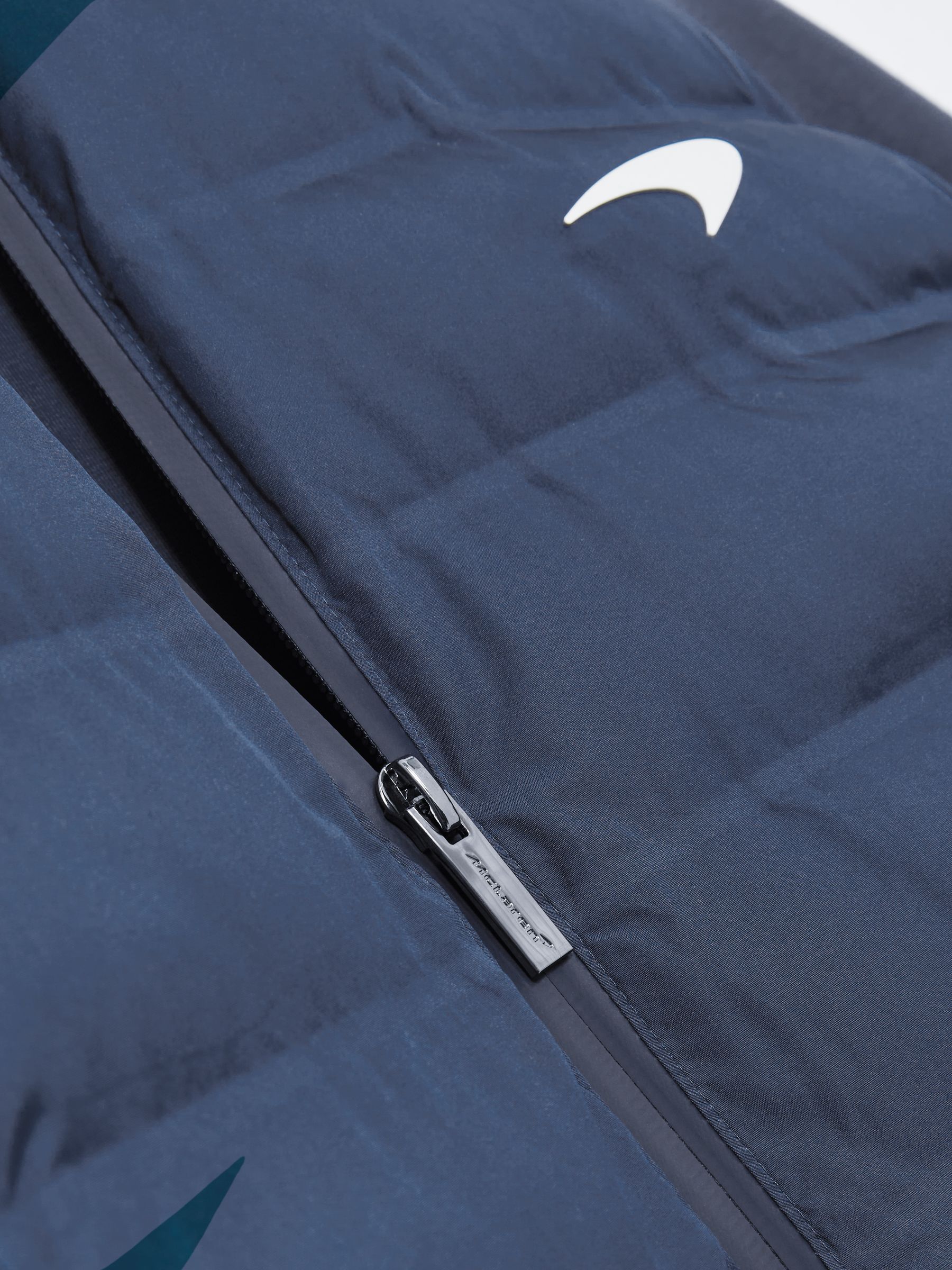 McLaren F1 Team Quilted Hybrid Jacket in Airforce Blue - Image 7 of 8