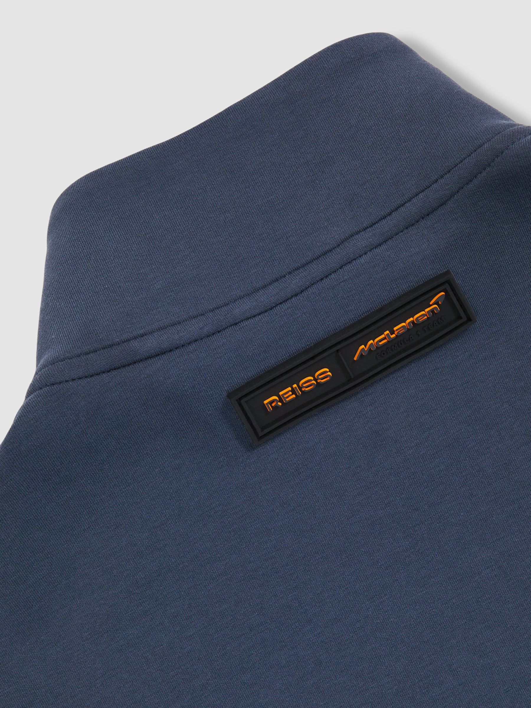 McLaren F1 Team Quilted Hybrid Jacket in Airforce Blue - Image 8 of 8