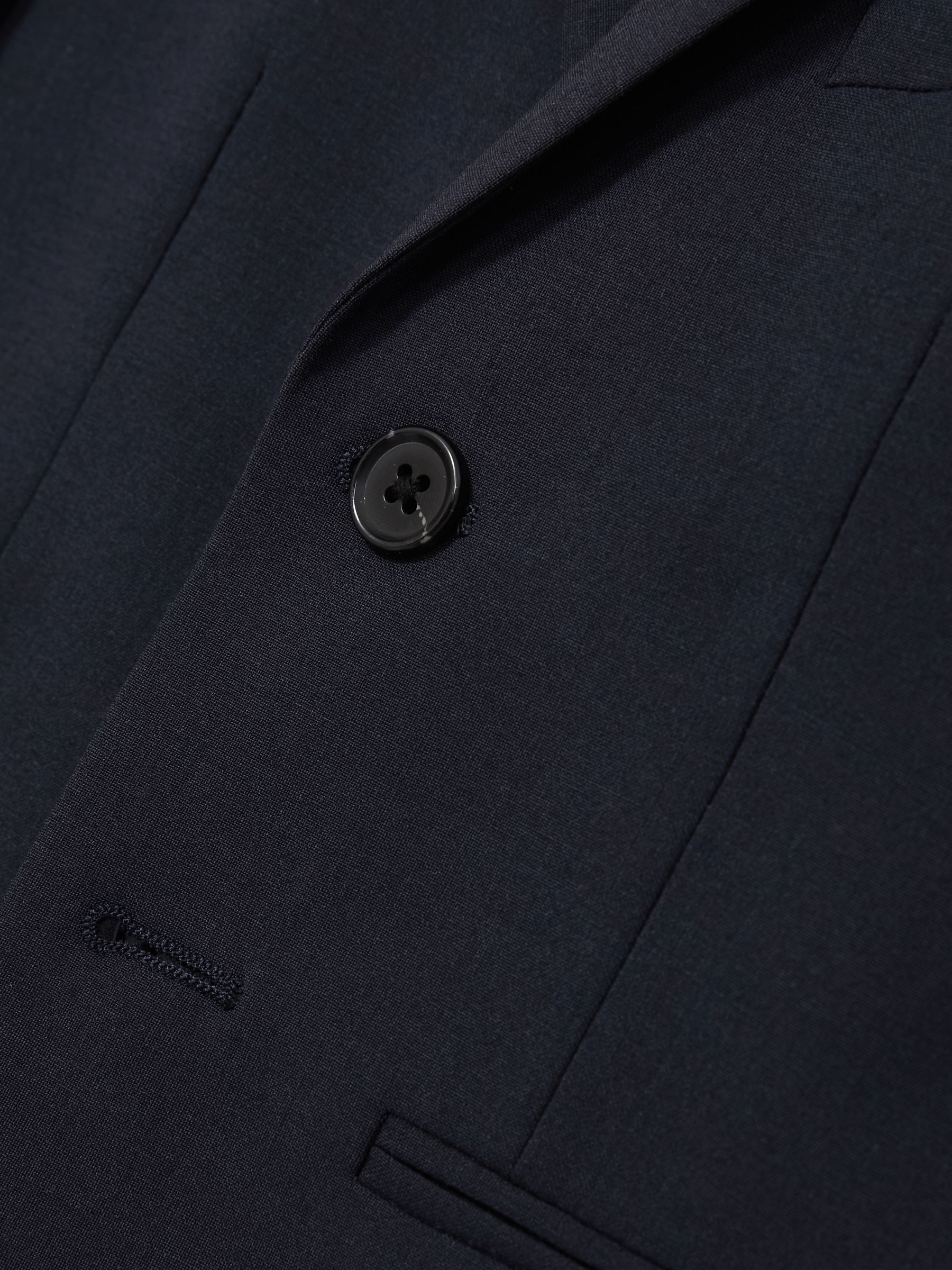 13-14 yrs Wool-Blend Single-Breasted Suit Blazer in Navy - Image 4 of 4