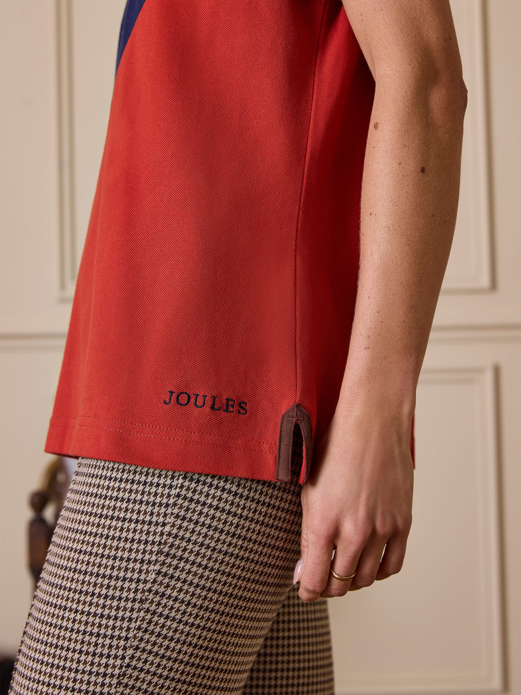 Official Burghley Orange Pique Polo Shirt - Image 5 of 6