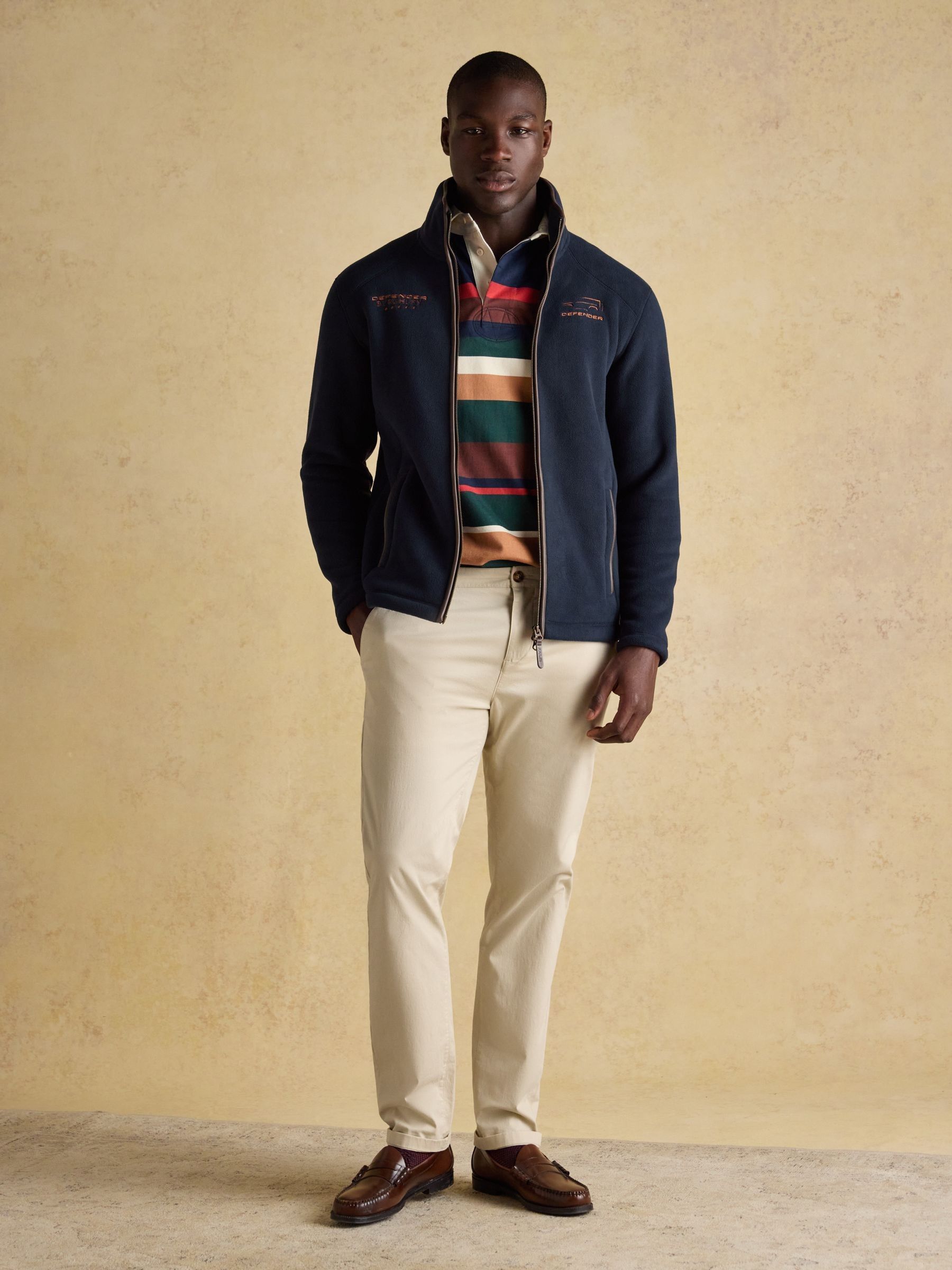 Official Burghley Navy Fleece Zip Through - Image 3 of 9