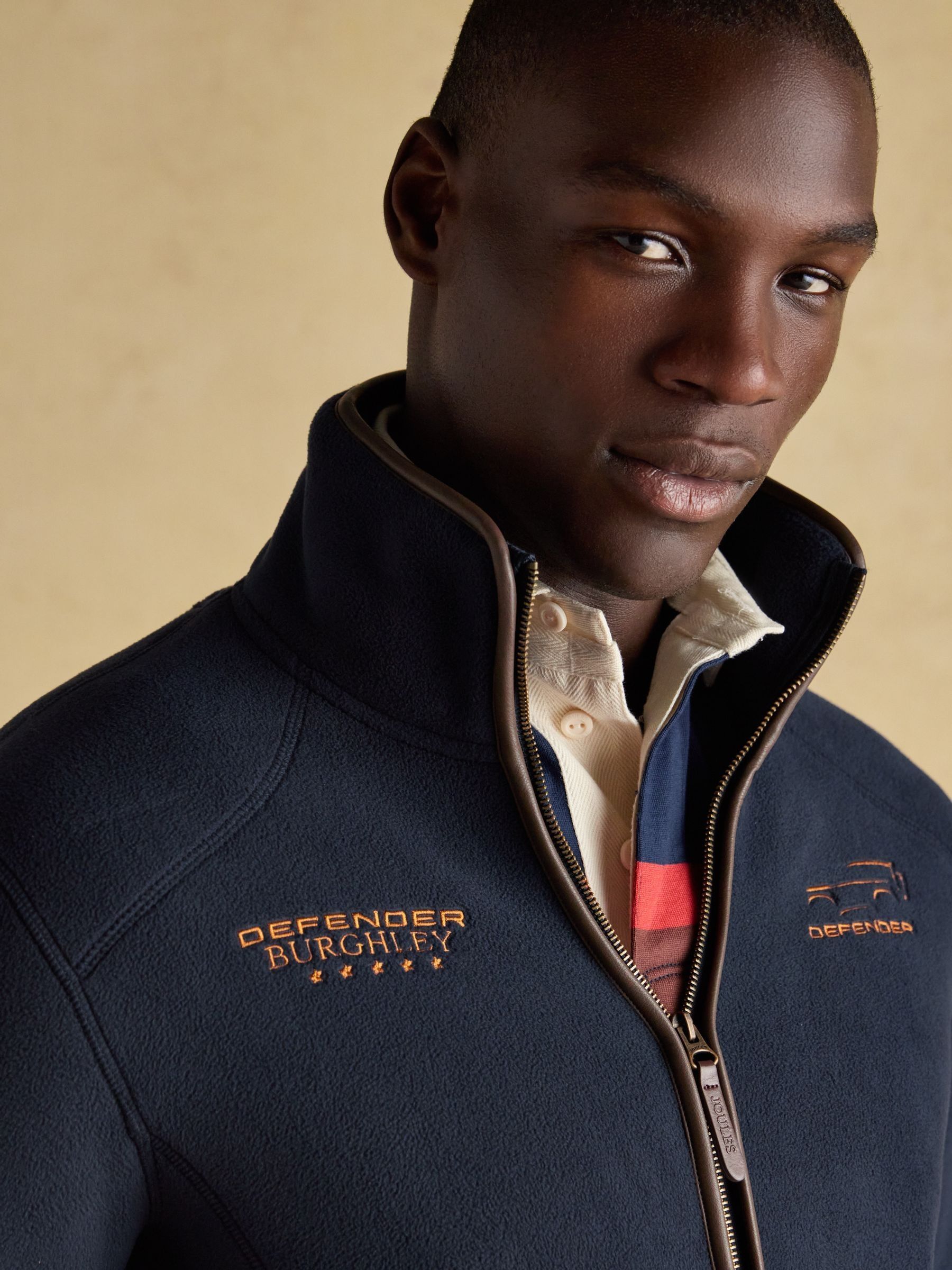 Official Burghley Navy Fleece Zip Through - Image 7 of 9