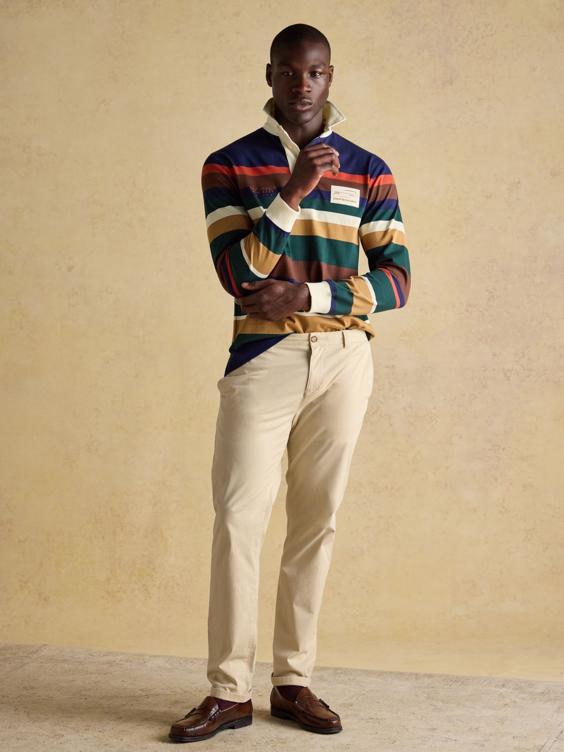 Official Burghley Multi Stripe Unisex Rugby Shirt - Image 10 of 15