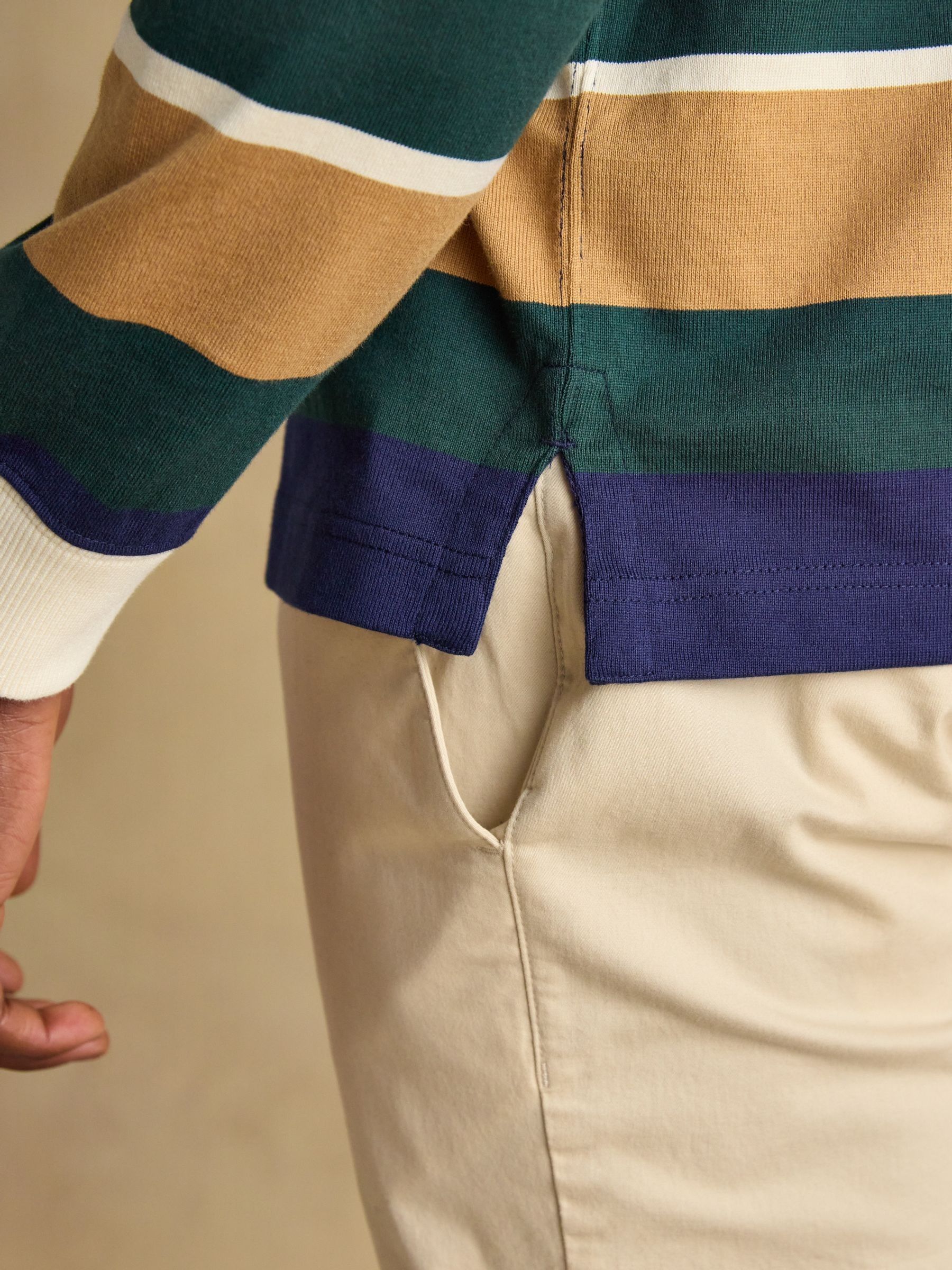 Official Burghley Multi Stripe Unisex Rugby Shirt - Image 13 of 15