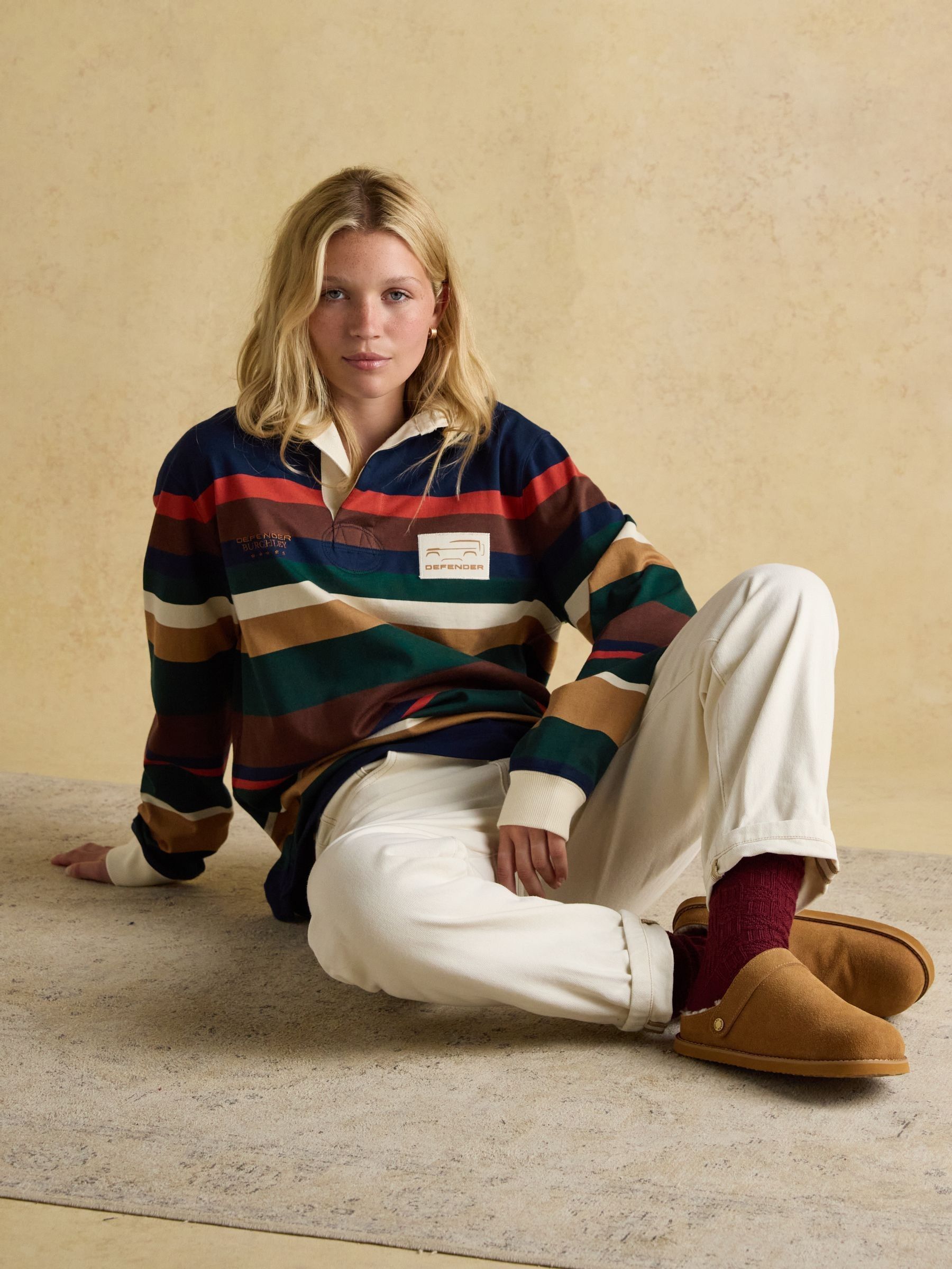 Official Burghley Multi Stripe Unisex Rugby Shirt - Image 14 of 15