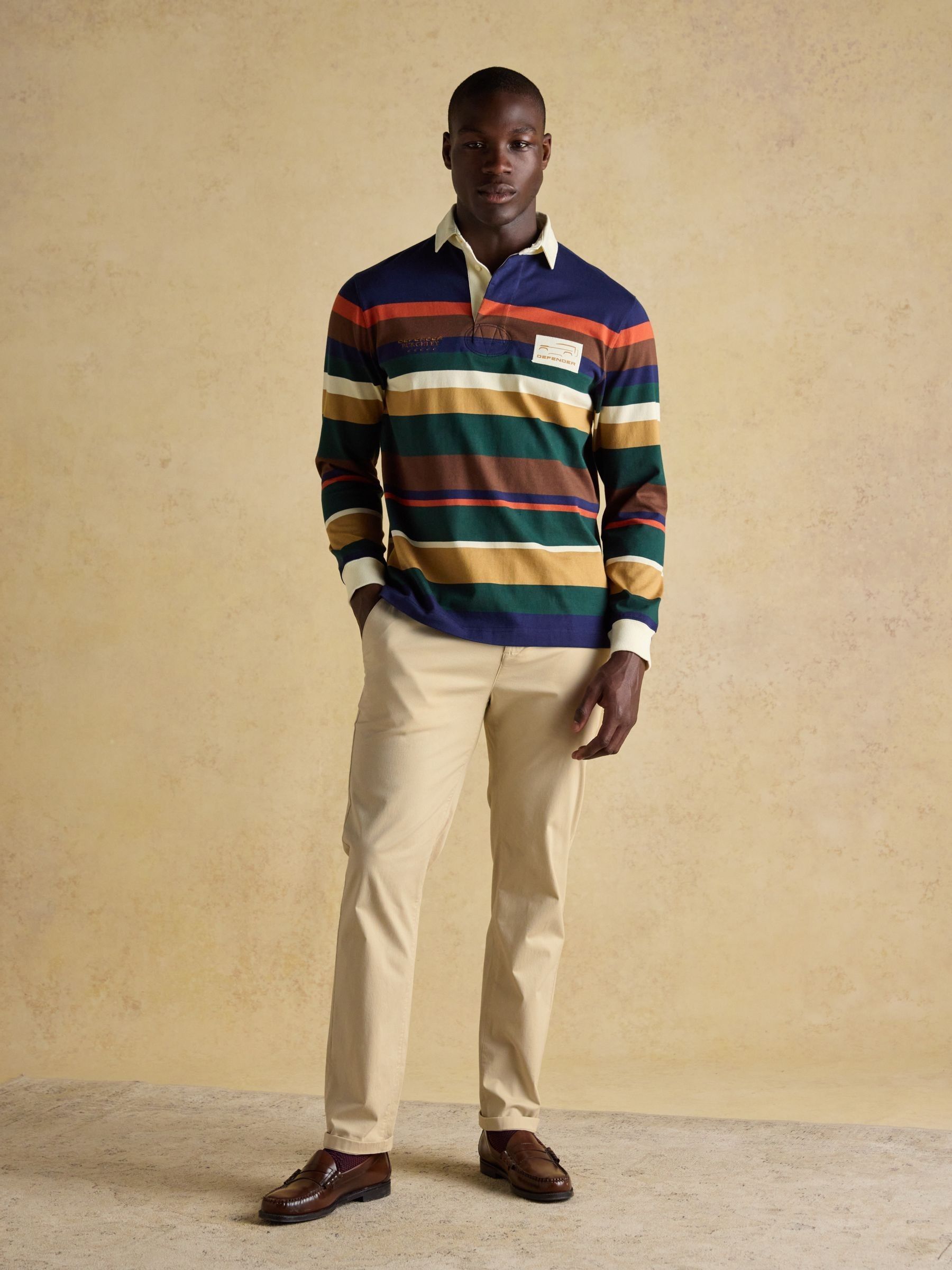 Official Burghley Multi Stripe Unisex Rugby Shirt - Image 7 of 15