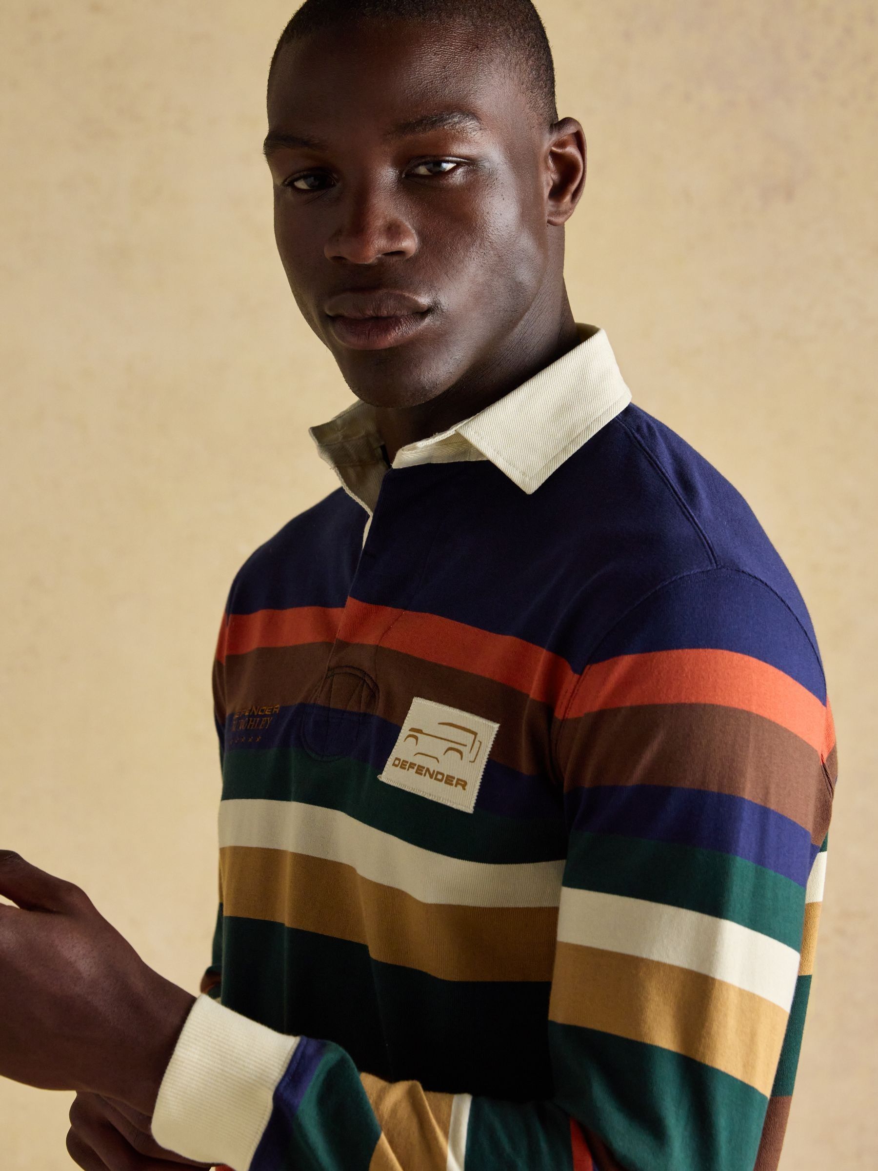 Official Burghley Multi Stripe Unisex Rugby Shirt - Image 9 of 15
