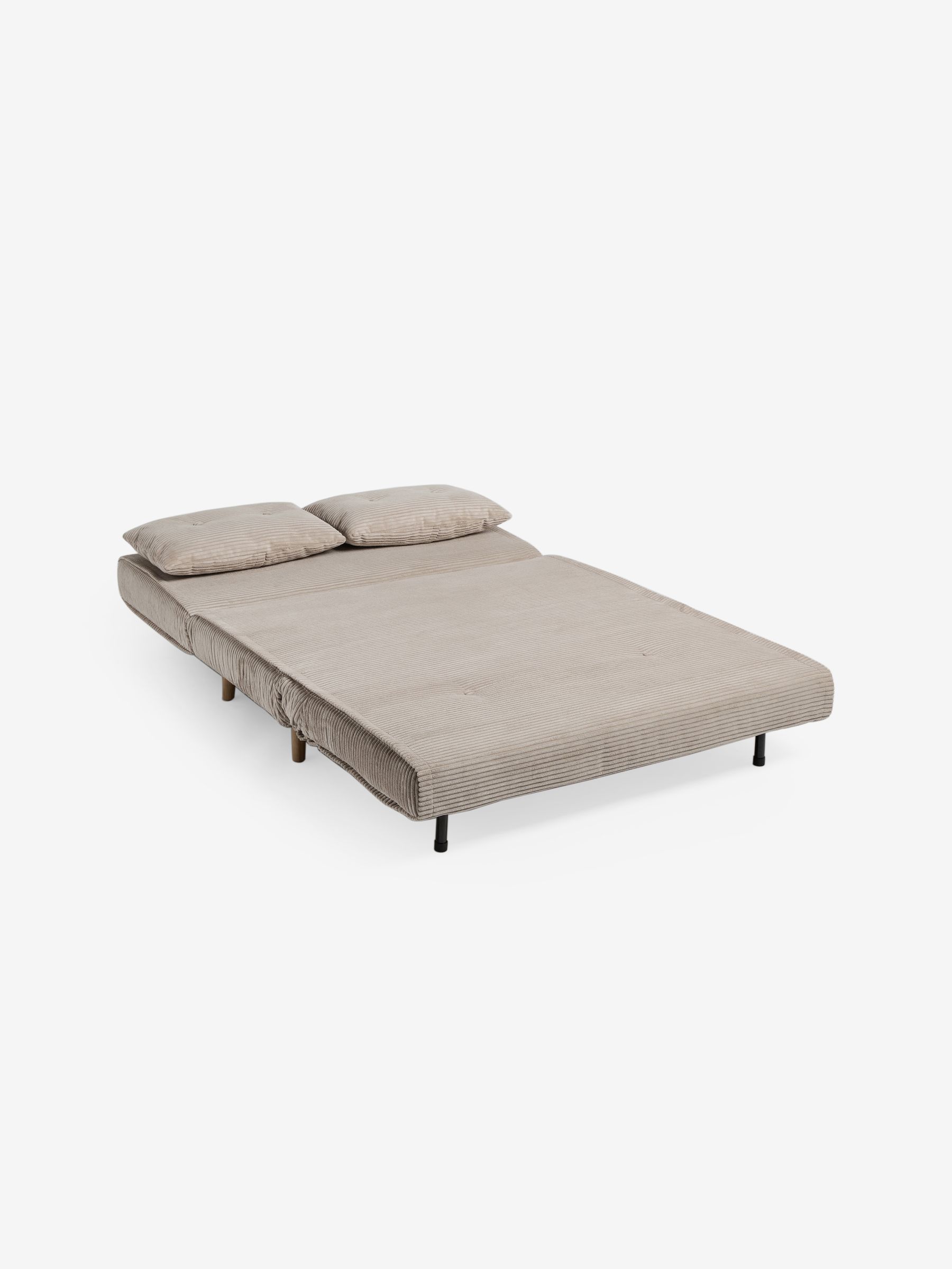 Regular Haru 2 Seater Sofa Bed in Natural Corduroy - Image 5 of 7