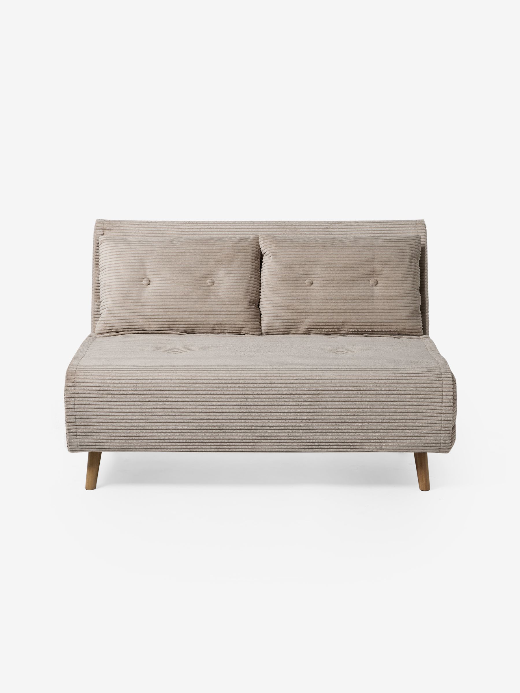 Regular Haru 2 Seater Sofa Bed in Natural Corduroy - Image 6 of 7