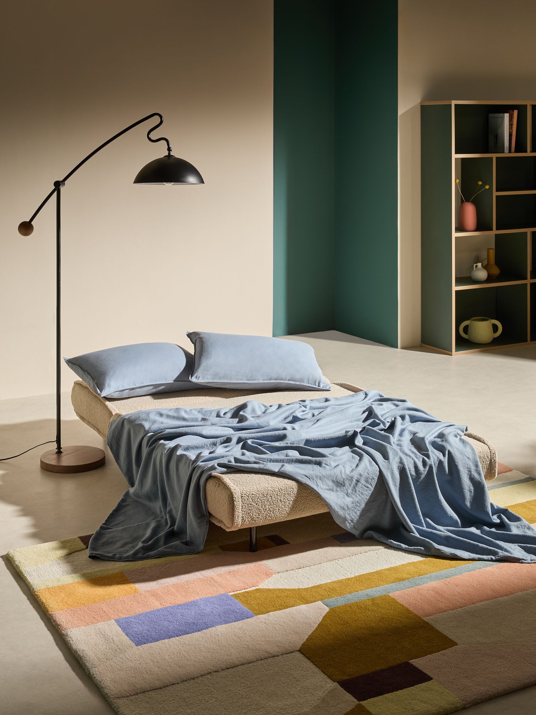 Regular Haru 2 Seater Sofa Bed in Mink Brown - Image 2 of 7