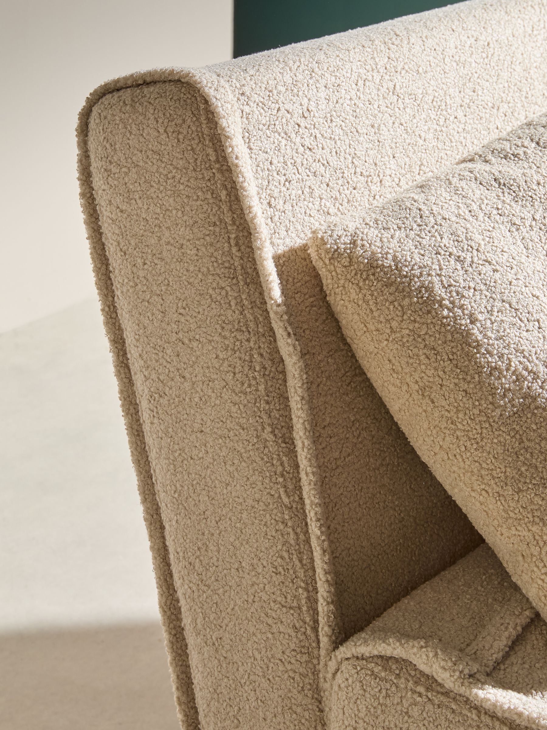 Regular Haru 2 Seater Sofa Bed in Mink Brown - Image 3 of 7