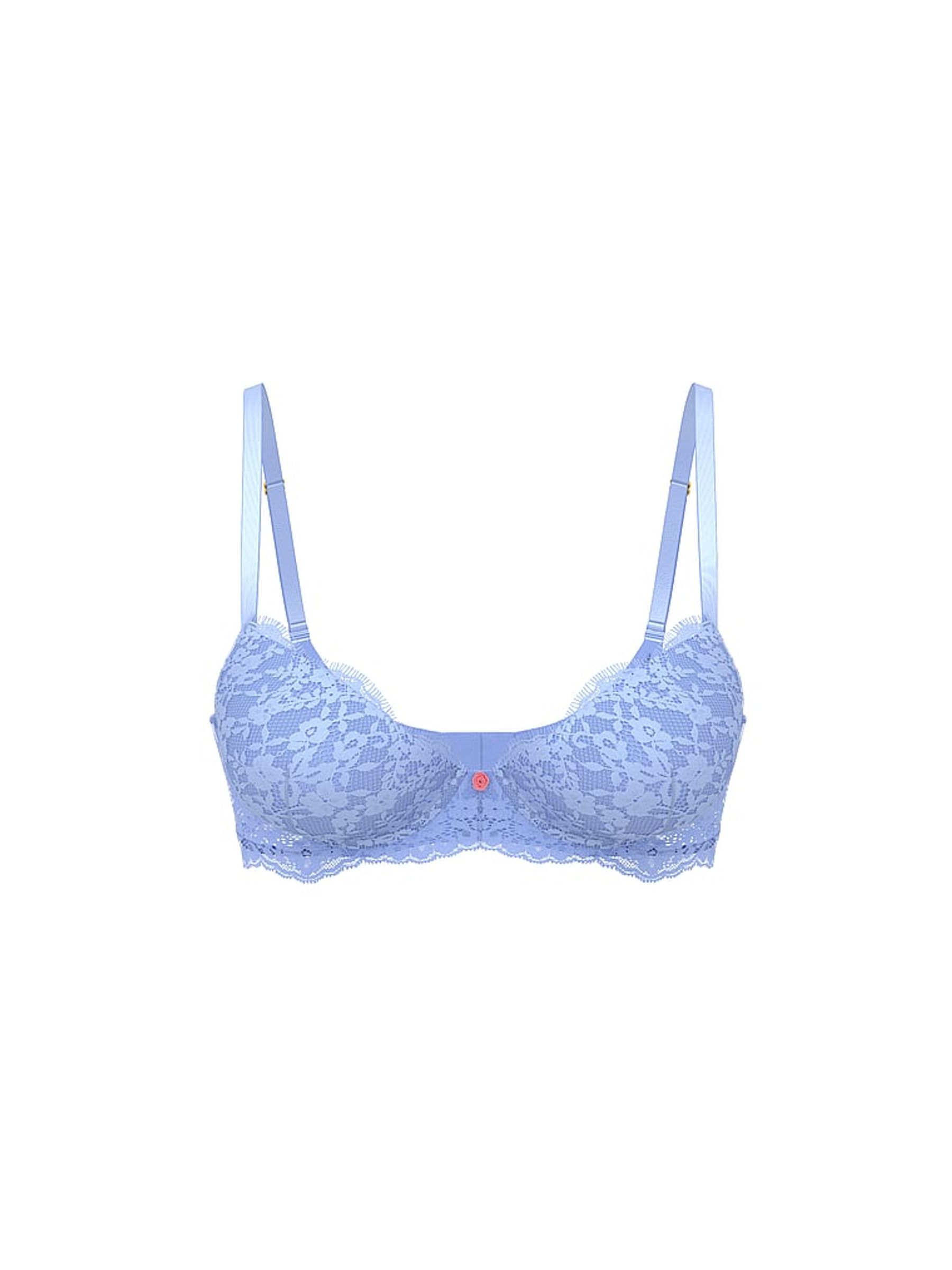 Blue Cameo Lightly Lined Demi Lace Bra - Image 3 of 3