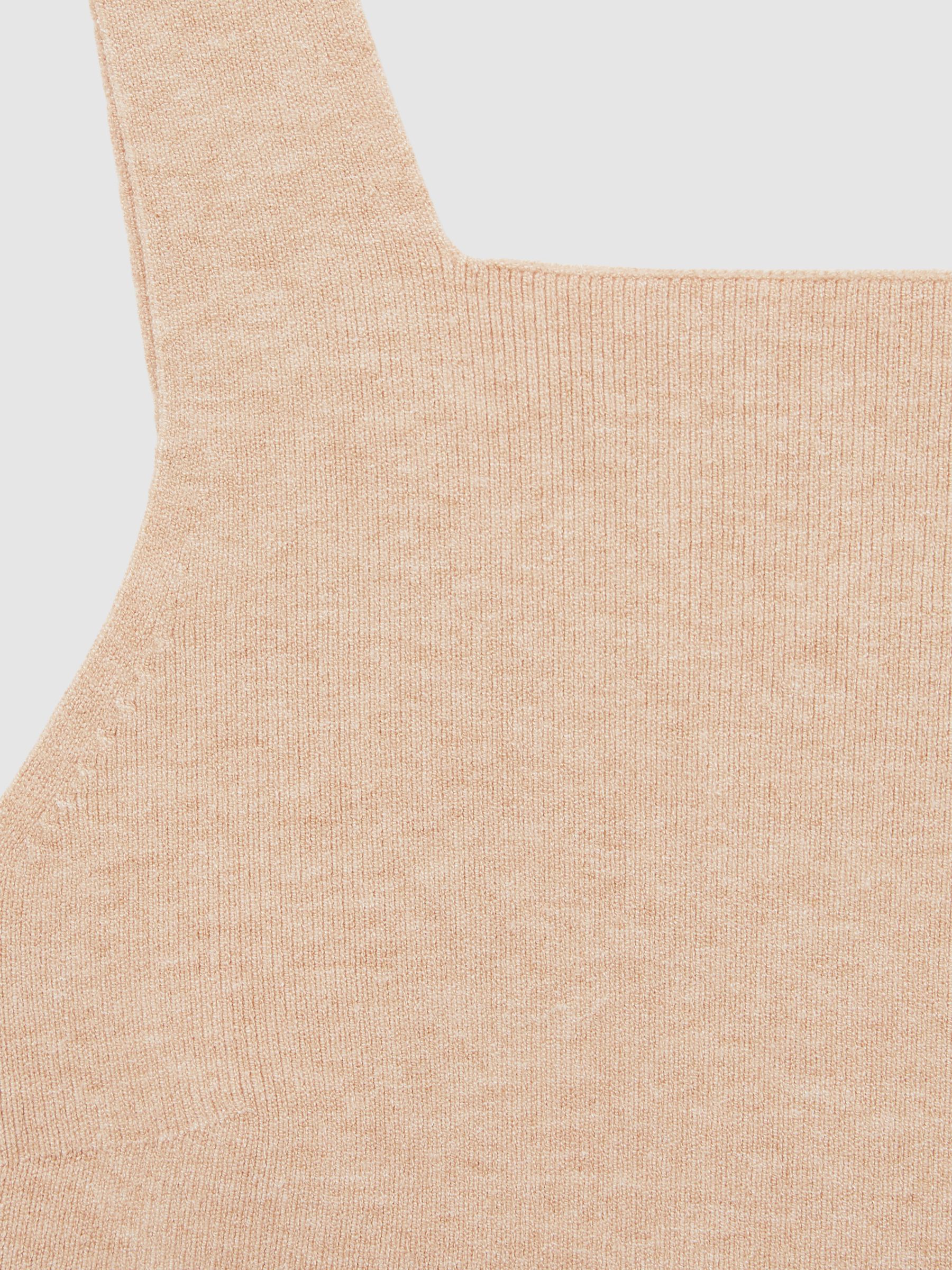 13-14 yrs Compact Knit Top And Cardigan Set in Camel - Image 5 of 5