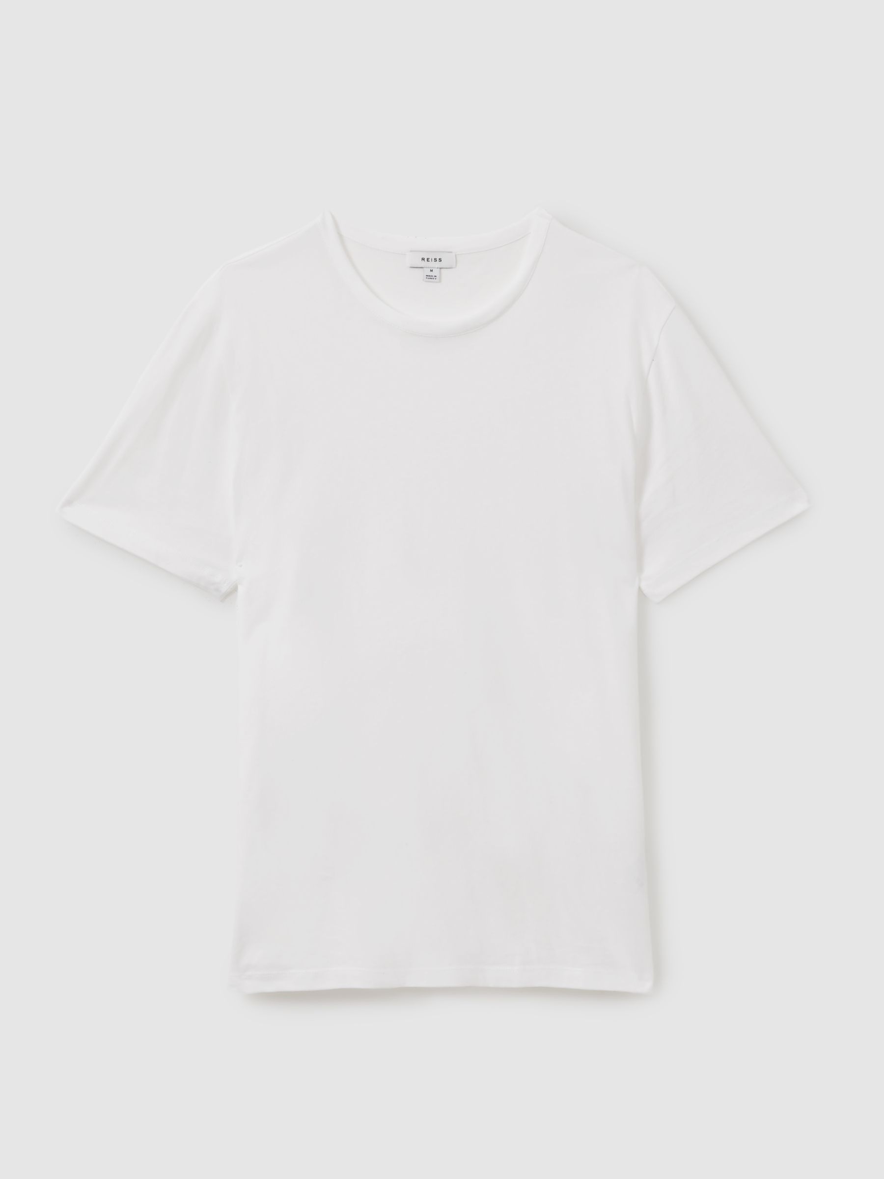 Crew Neck T-Shirt in Optic White - Image 2 of 6