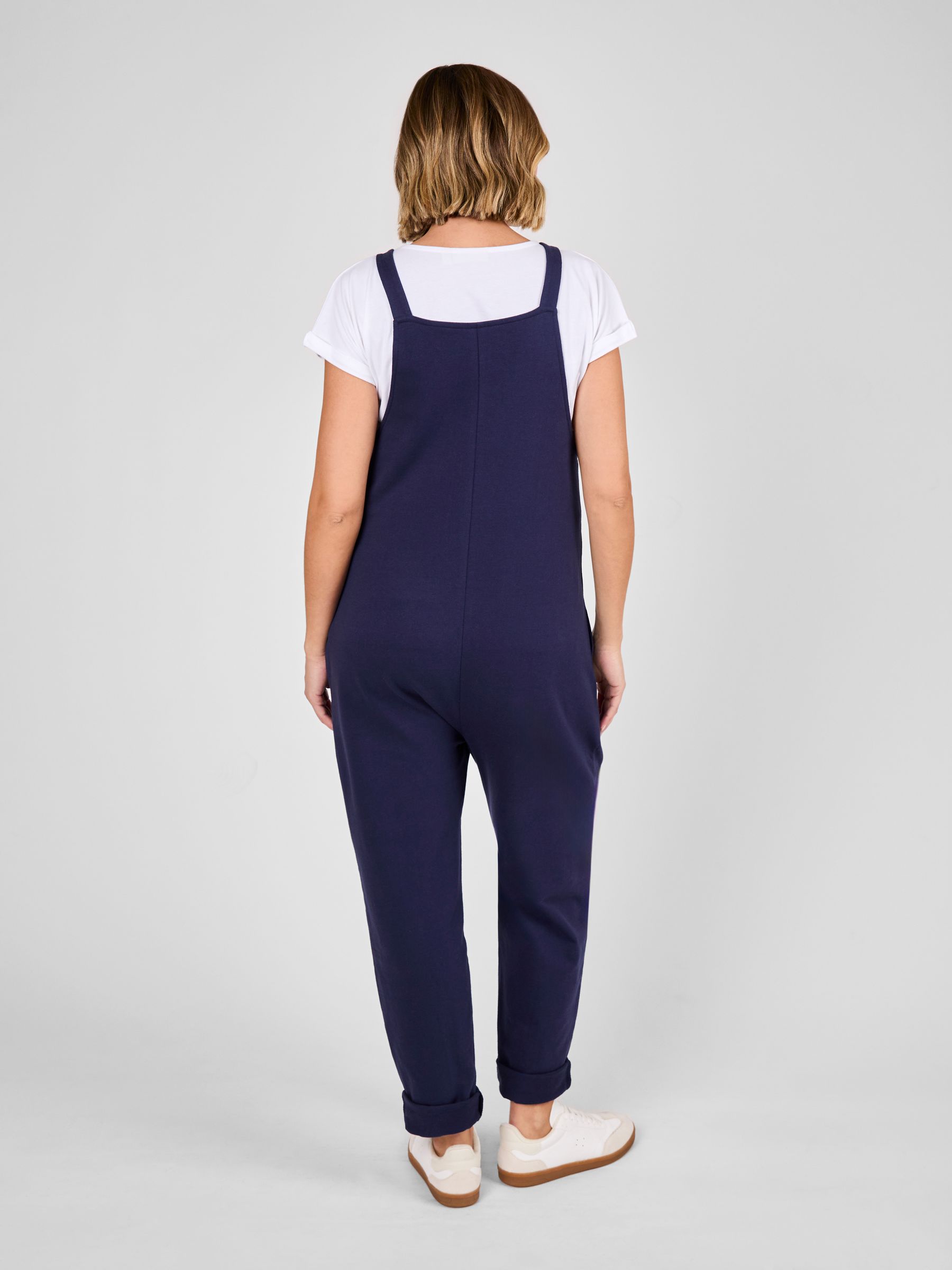 Navy Jersey Dungarees - Image 2 of 4