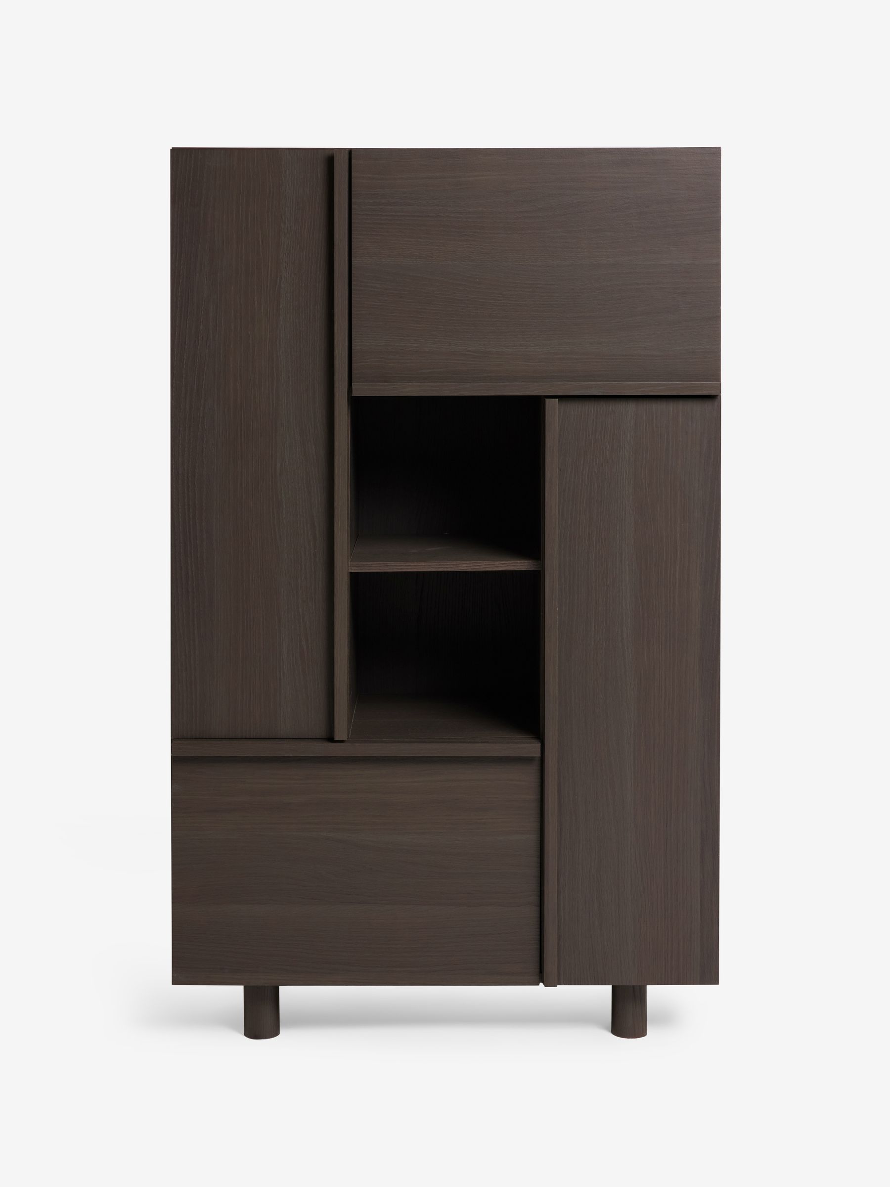 Ascott Highboard in Dark Wood Effect - Image 7 of 7