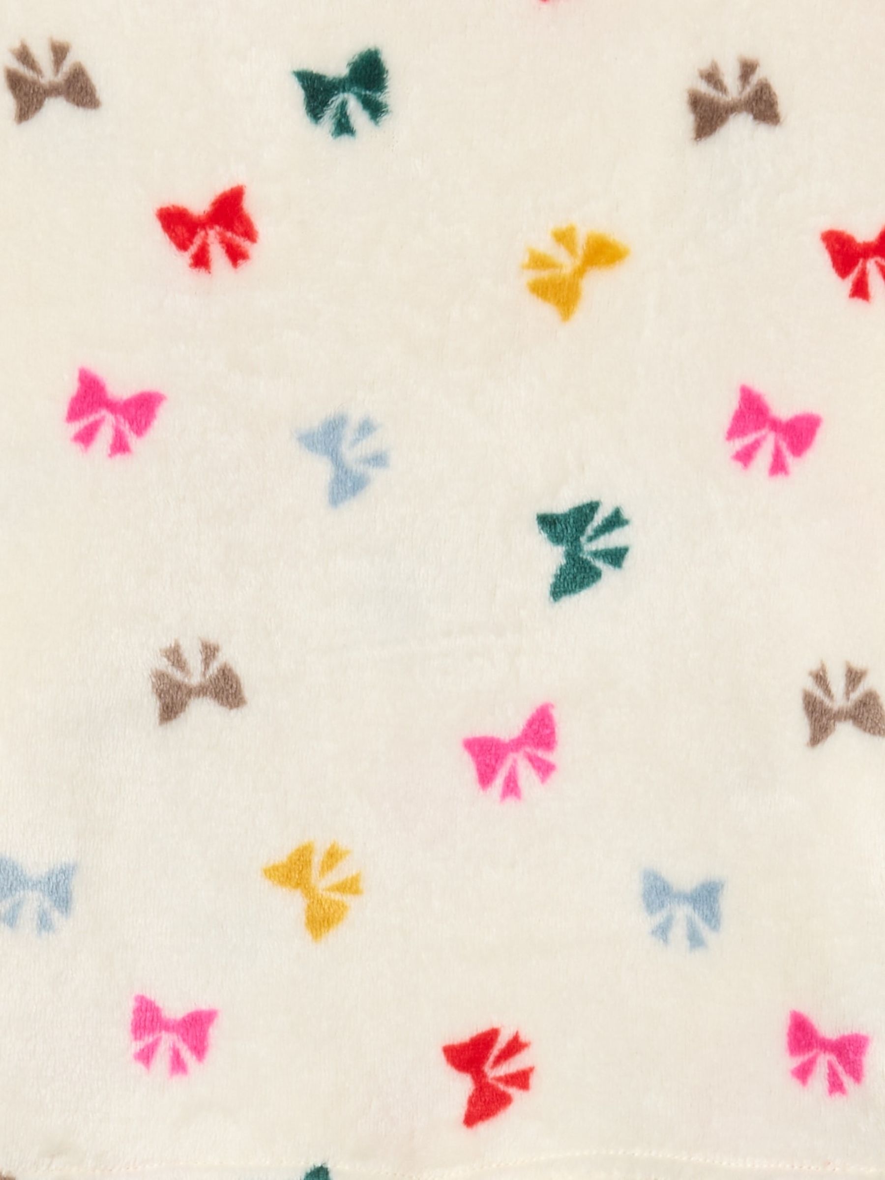 Cream Bow Soft Touch Long Pyjamas (4-13yrs) - Image 3 of 3