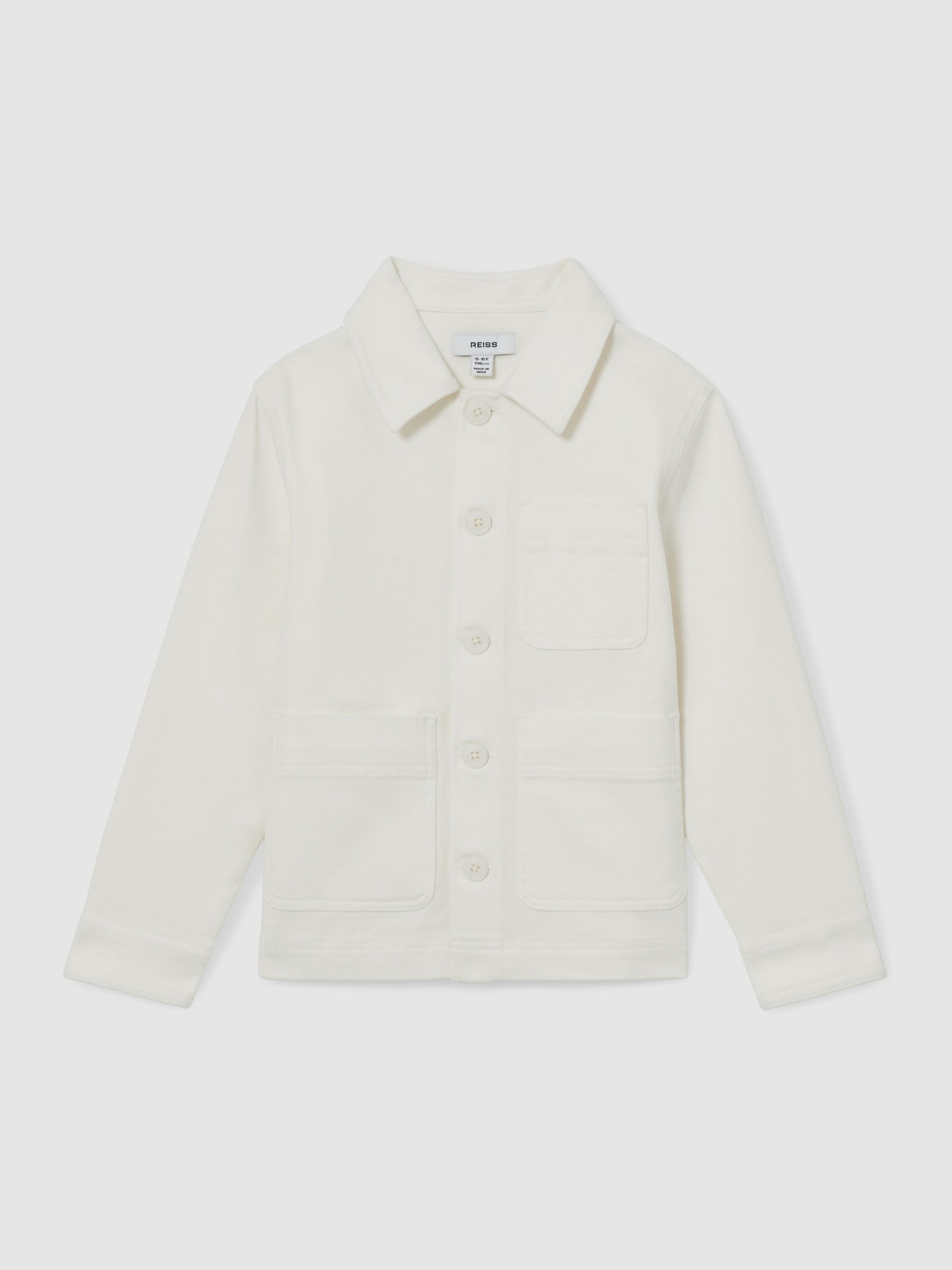 9-13 yrs Cotton-Blend Work Jacket in Off White - Image 2 of 4