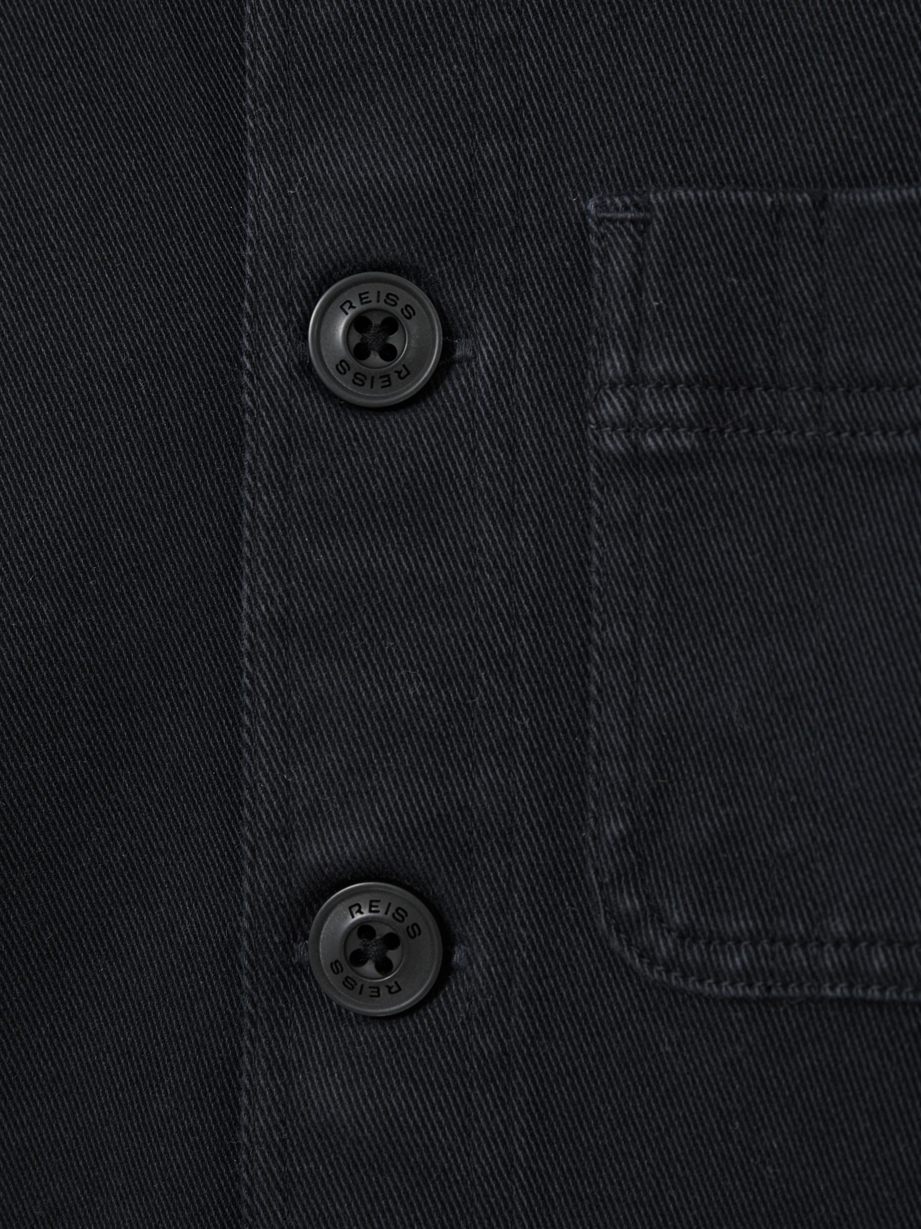 9-13 yrs Cotton-Blend Work Jacket in Navy - Image 4 of 4