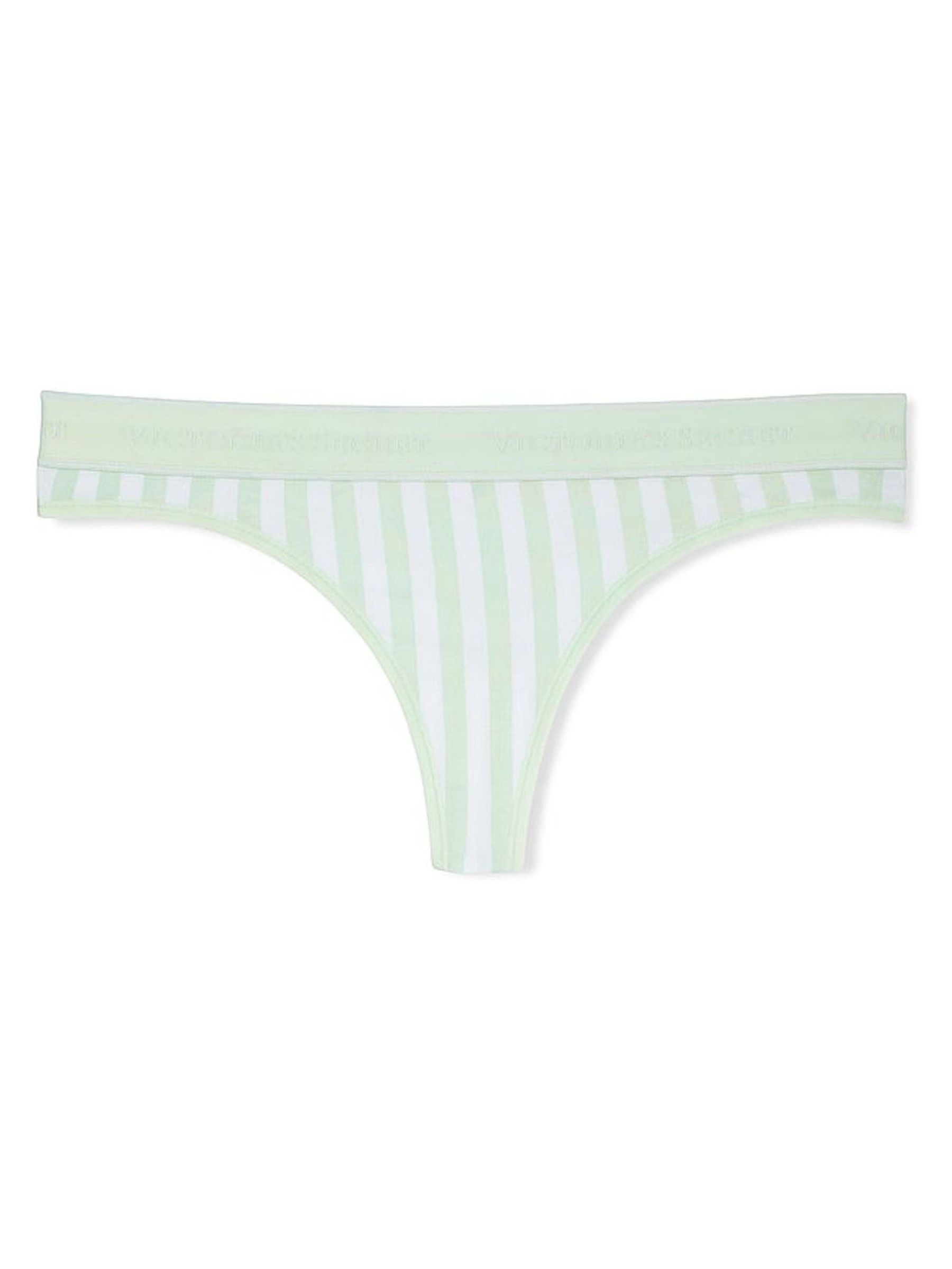 Mint Green Stripe Thong Knickers - Image 3 of 3