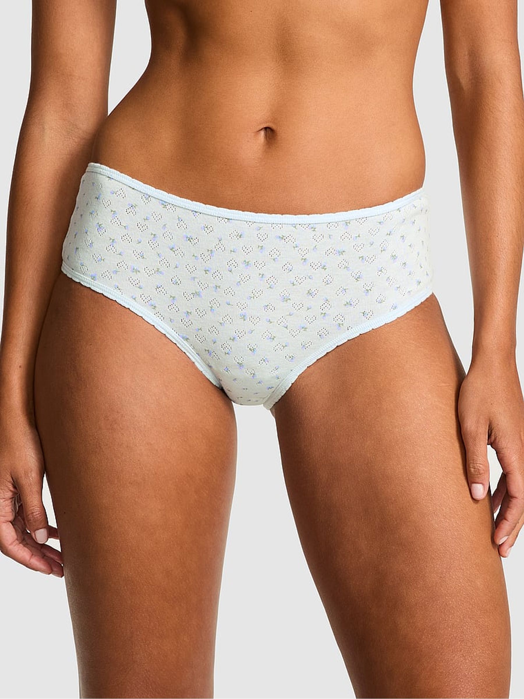 Bliss Blue Cheeky Cotton Knickers - Image 1 of 3