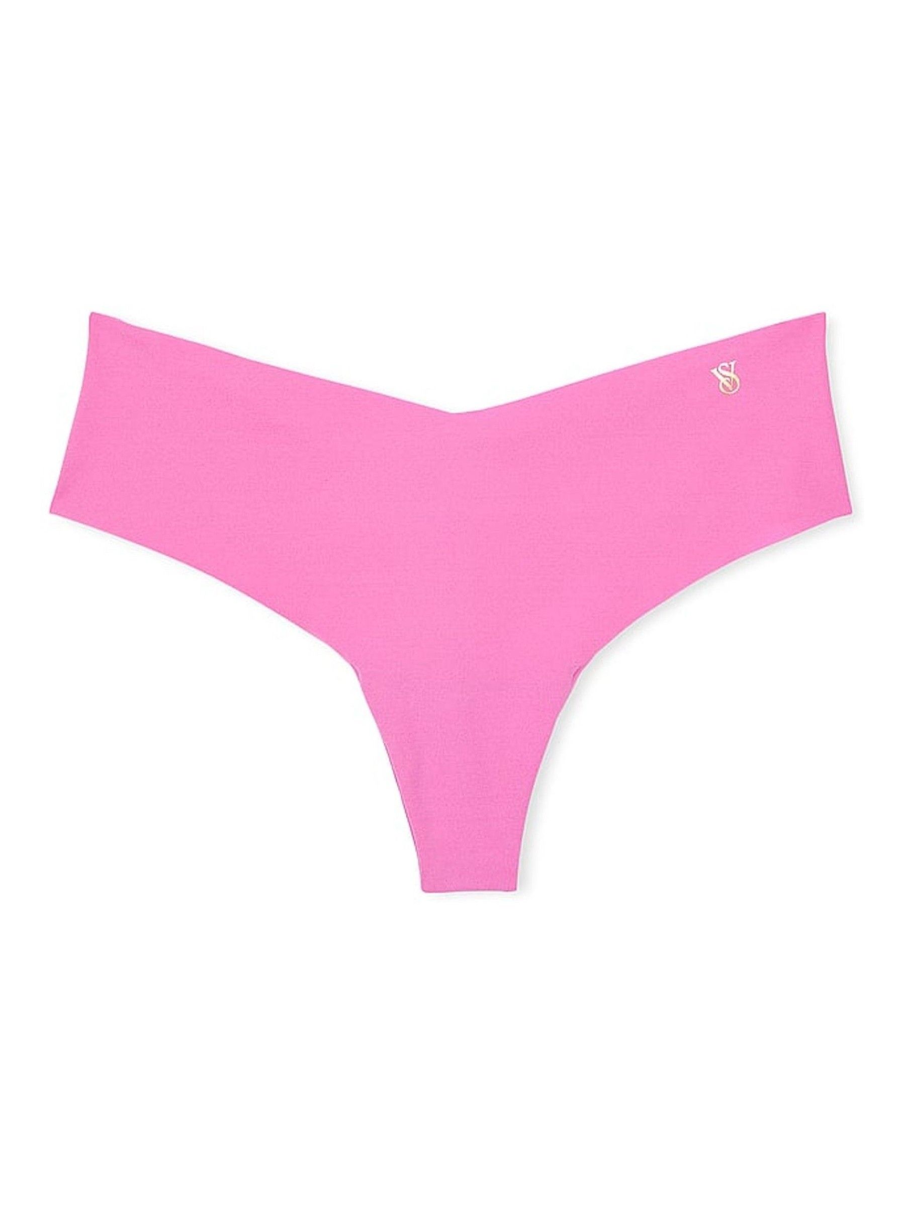 New Peony Pink Thong Knickers - Image 3 of 3